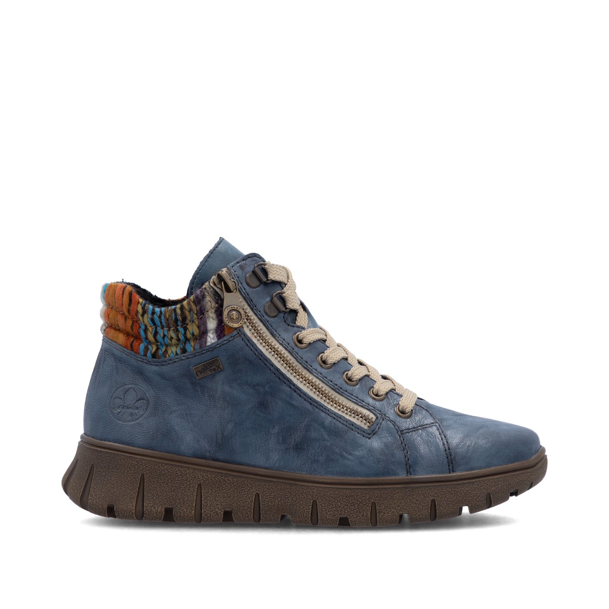 Blue Zip Boots for Women | Rieker N1305-14