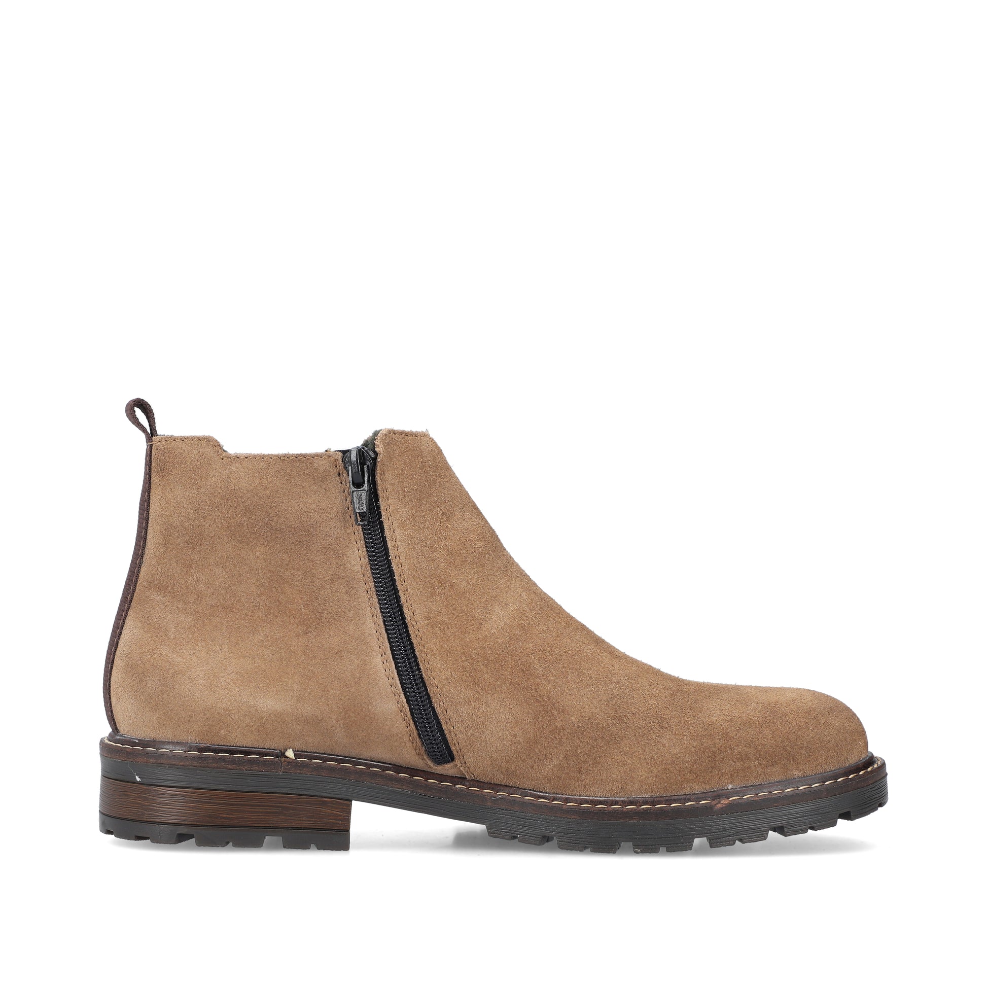Beige Zip Boots for Men | Rieker 32051-64