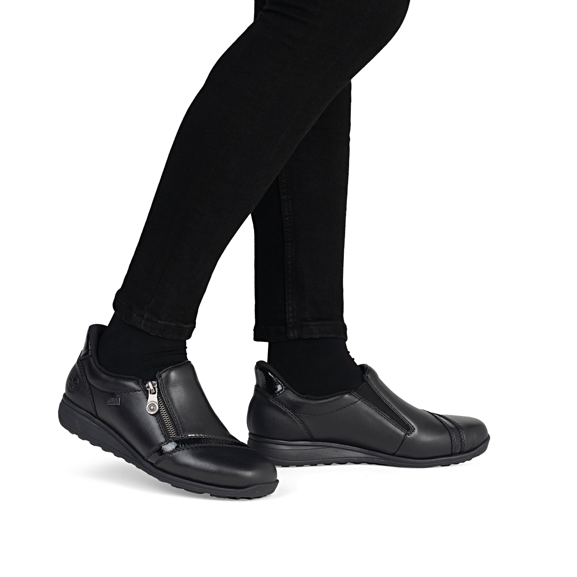 Black Zip Shoes for Women | Rieker 47264-00