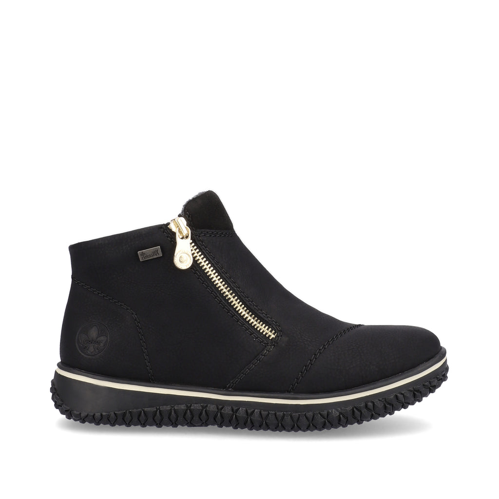 Black Zip Boots for Women | Rieker Z4265-00