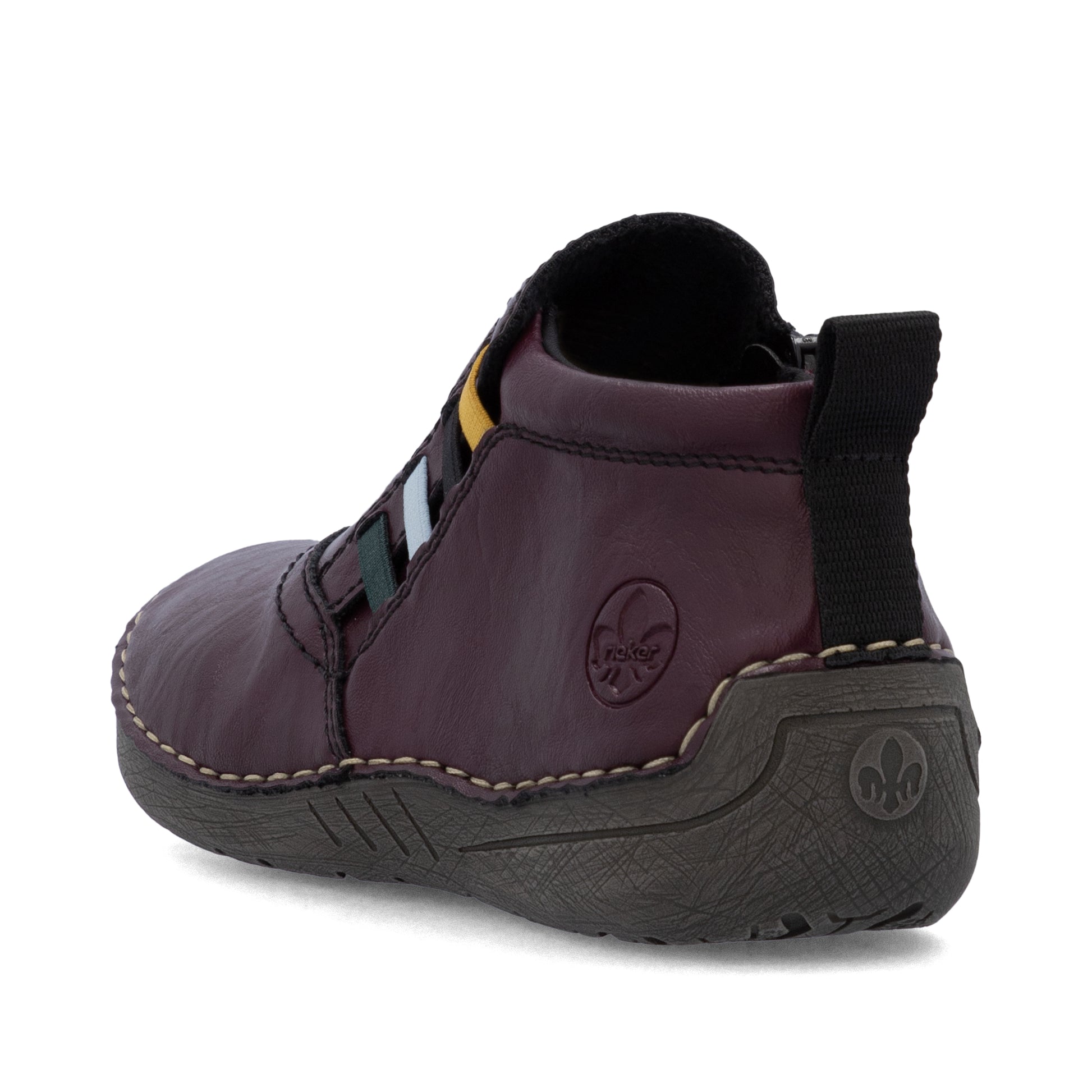 Red Zip Boots for Women | Rieker 52584-30