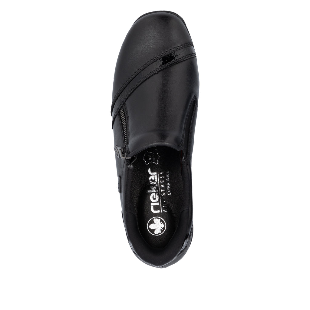 Black Zip Shoes for Women | Rieker 47264-00