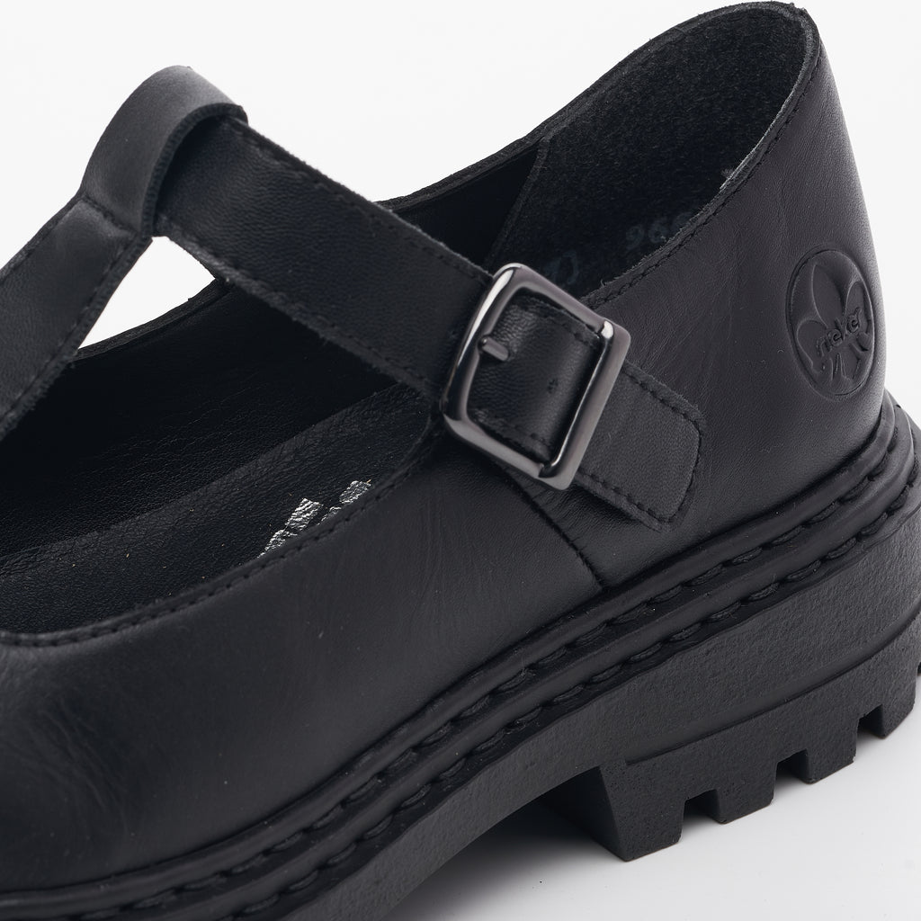 Black Buckle Shoes for Women | Rieker Z9664-00