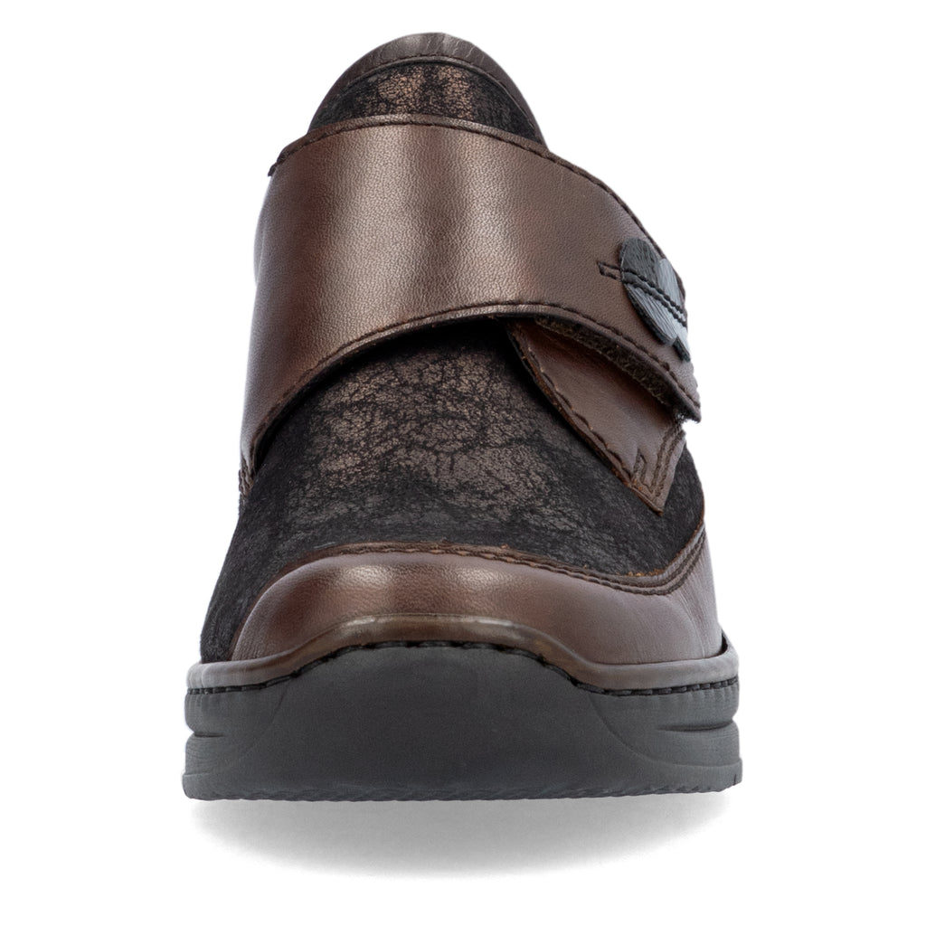 Brown Hook & Loop Shoes for Women | Rieker 487C0-25