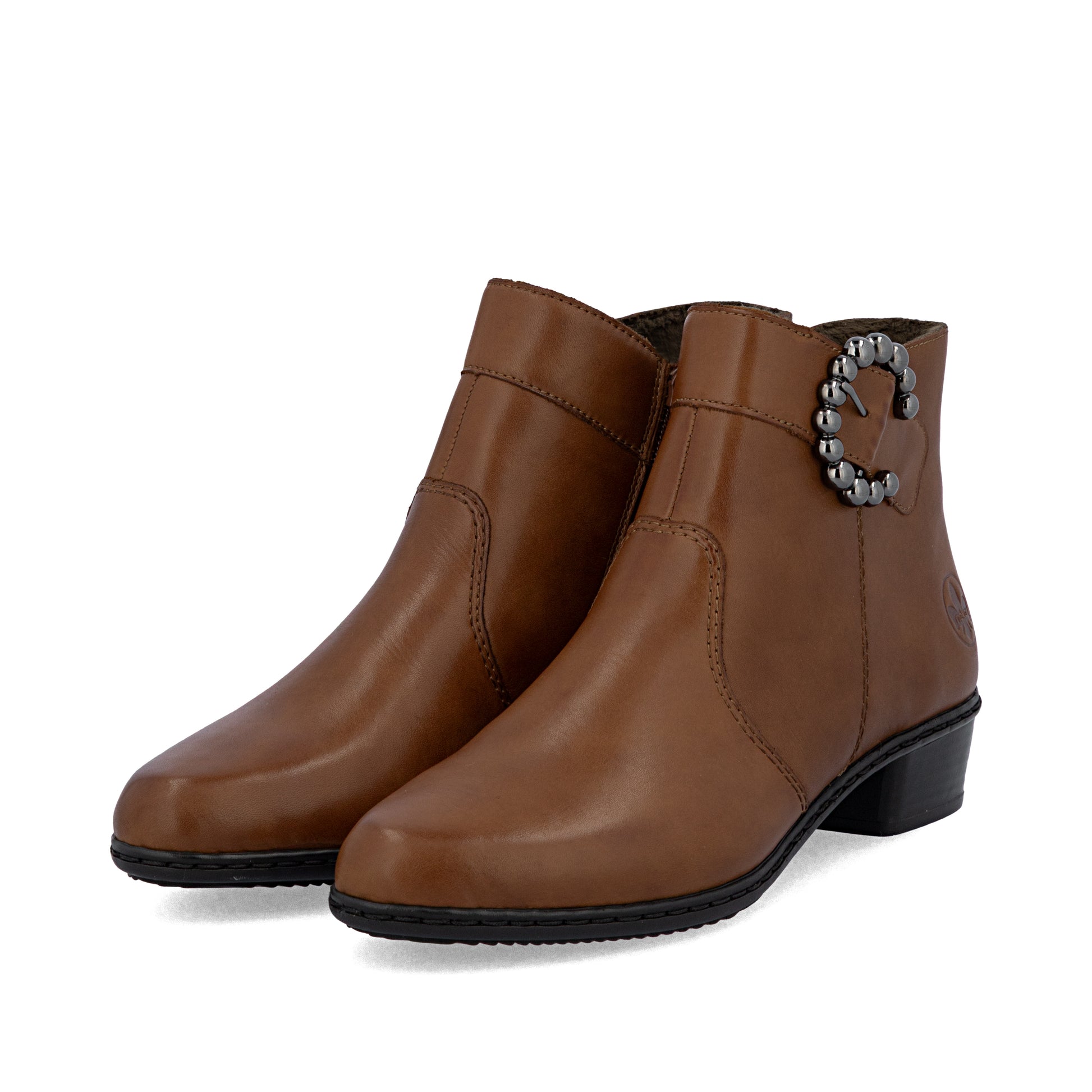 Brown Zip Boots for Women | Rieker Y0797-24