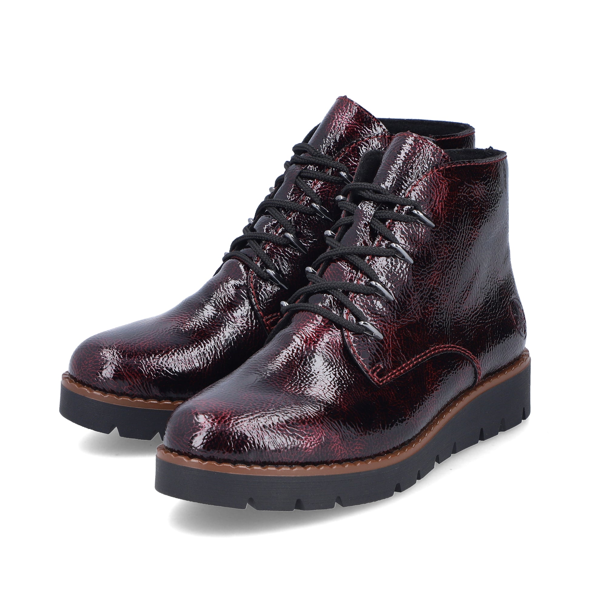 Red Zip Boots for Women | Rieker 44902-35