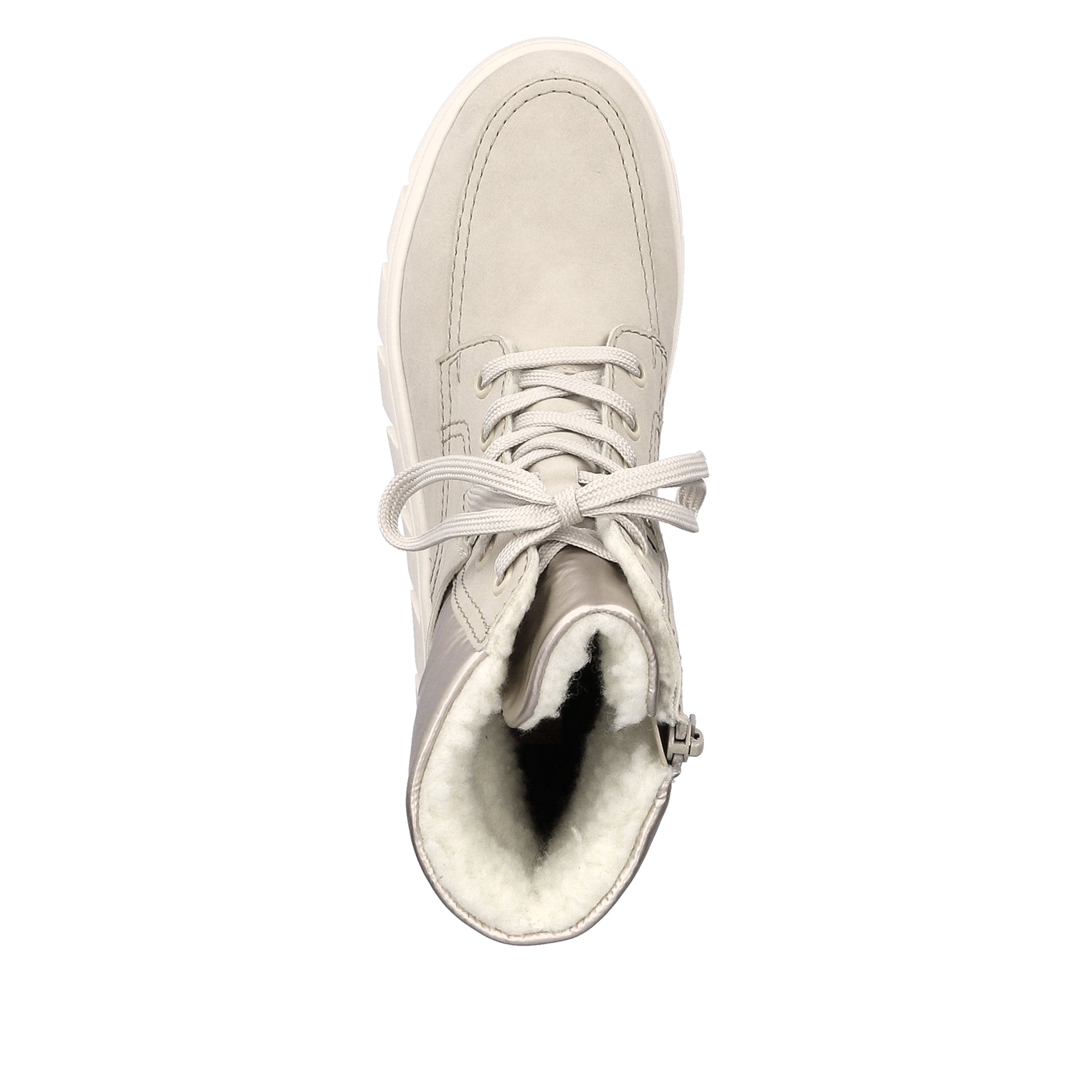 Beige Zip Boots for Women | Rieker Y3503-62
