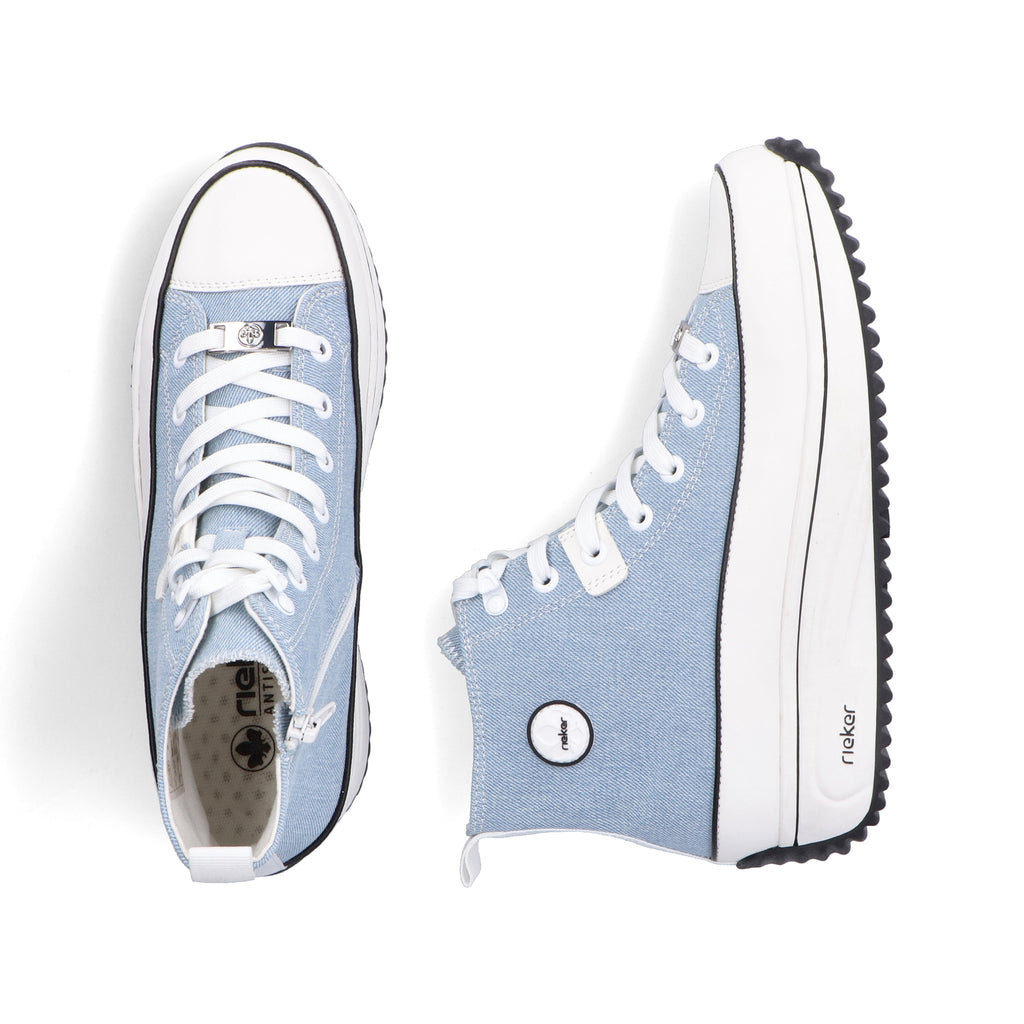 Blue Zip Boots for Women | Rieker 90010-10