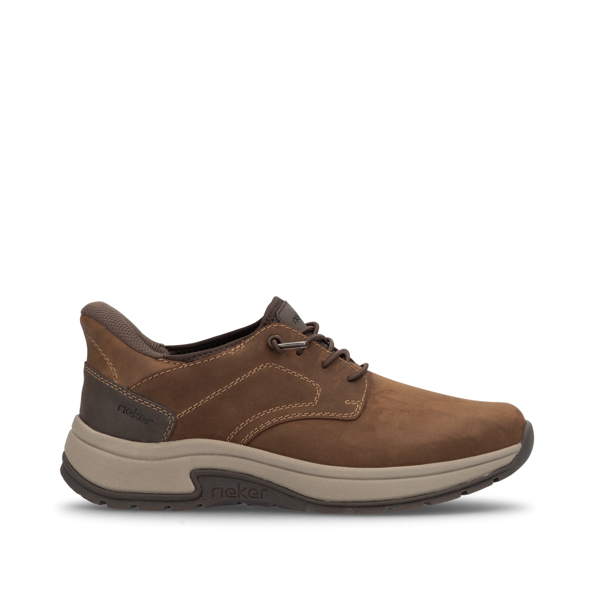 Brown Elasticated Shoes for Men | Rieker 11050-22