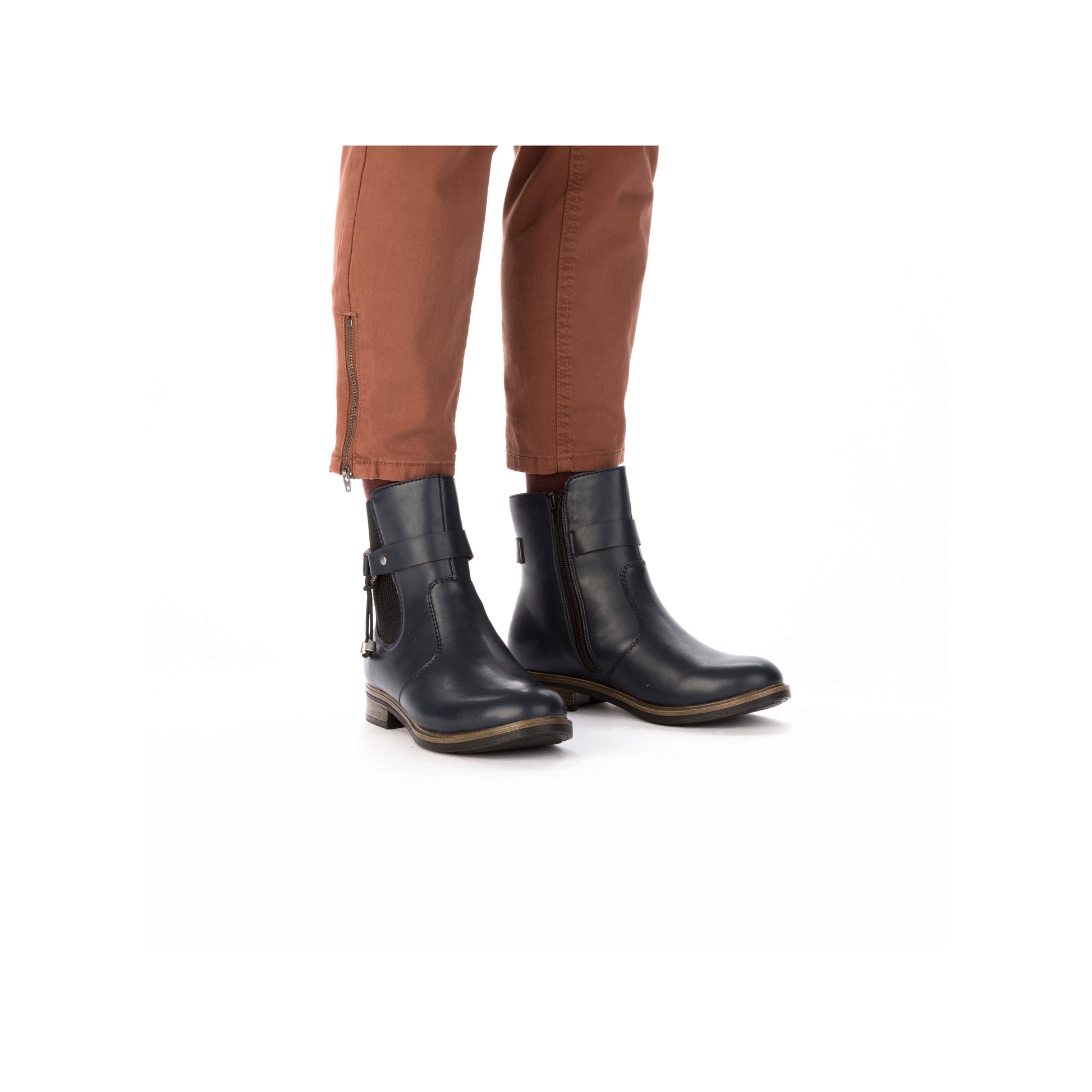 Blue Zip Boots for Women | Rieker 72258-14