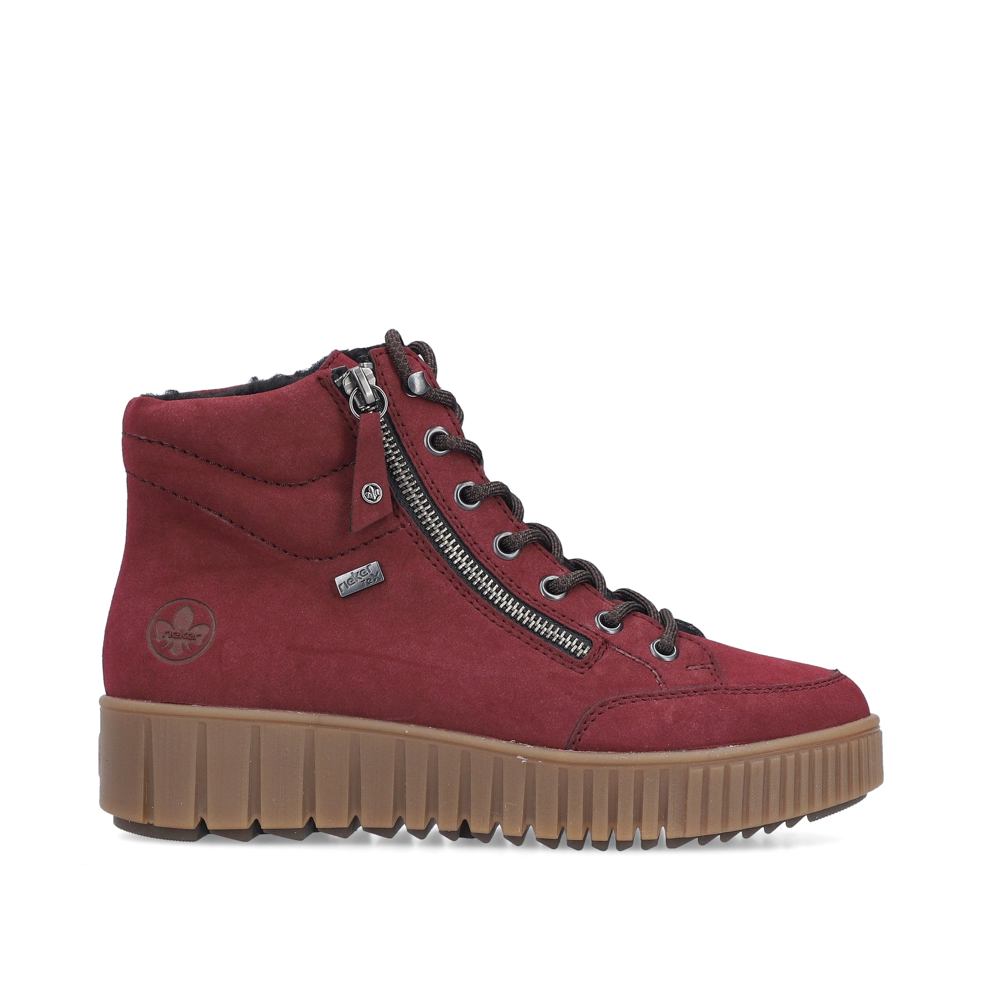 Red Zip Boots for Women | Rieker Y6104-35