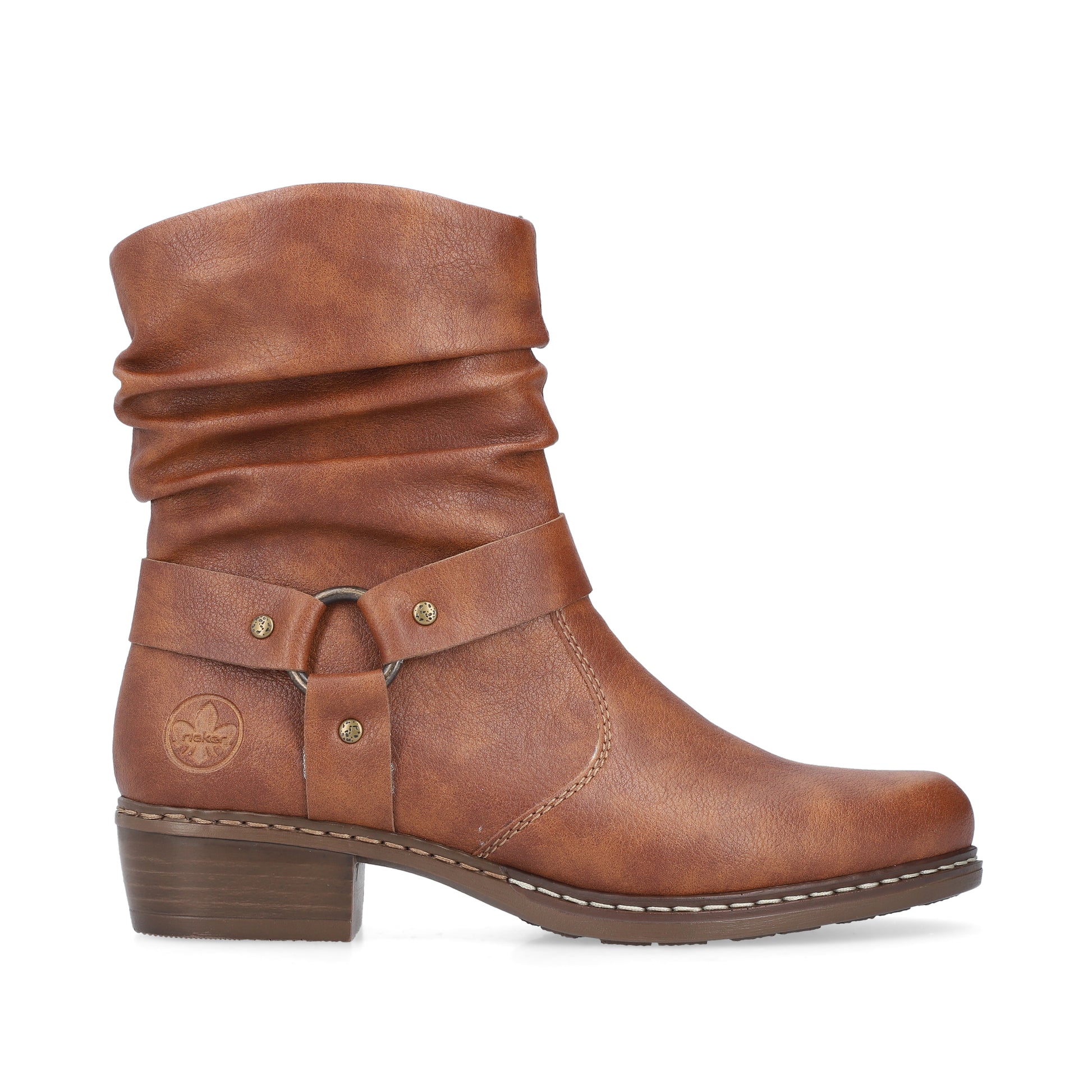 Brown Zip Boots for Women | Rieker Y0850-24