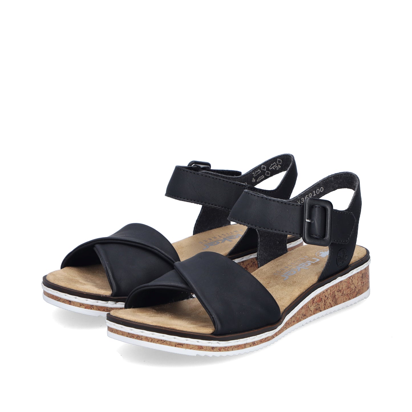 Rieker Woman's Sandals - Black | V3691-00