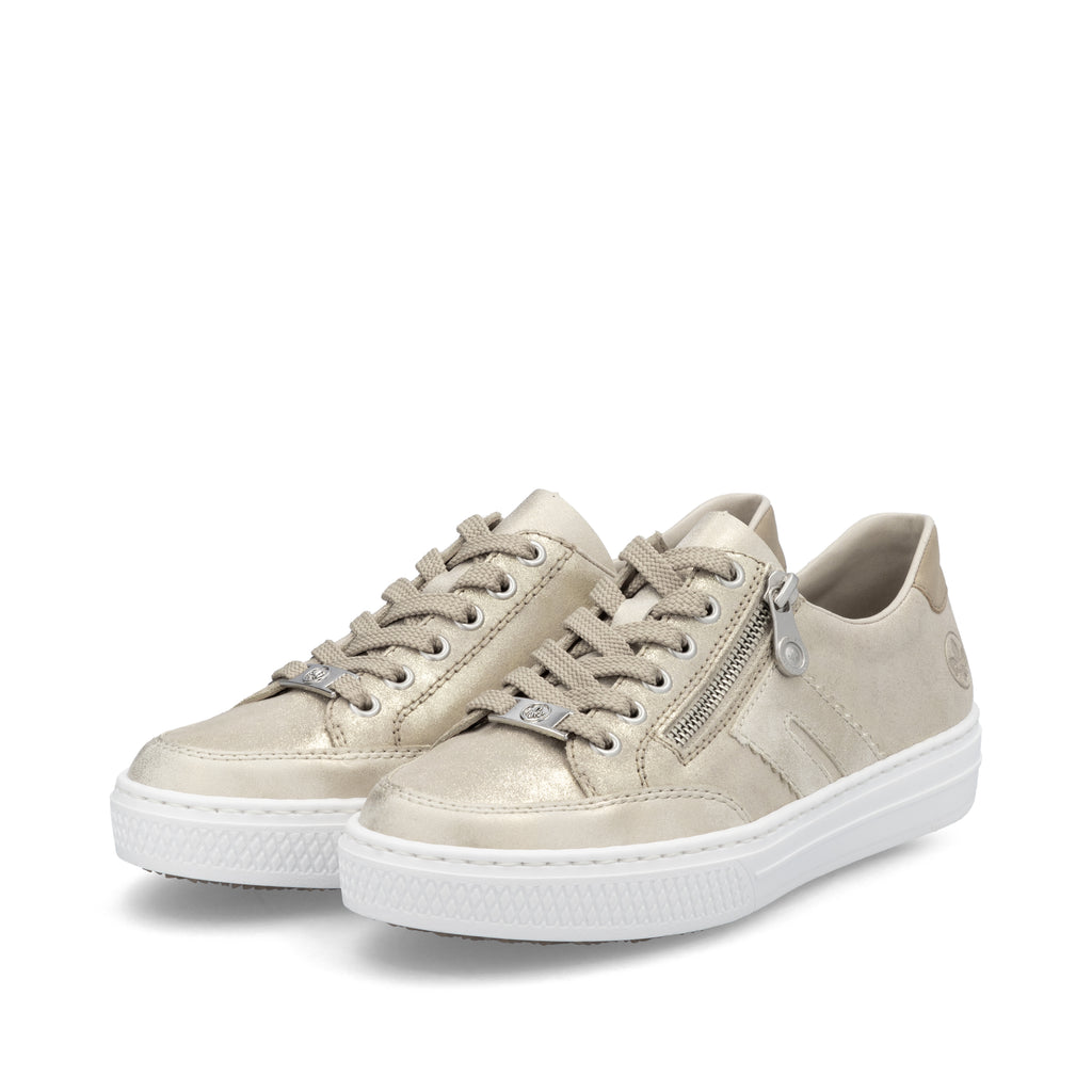 Beige Zip Shoes for Women | Rieker L5903-62