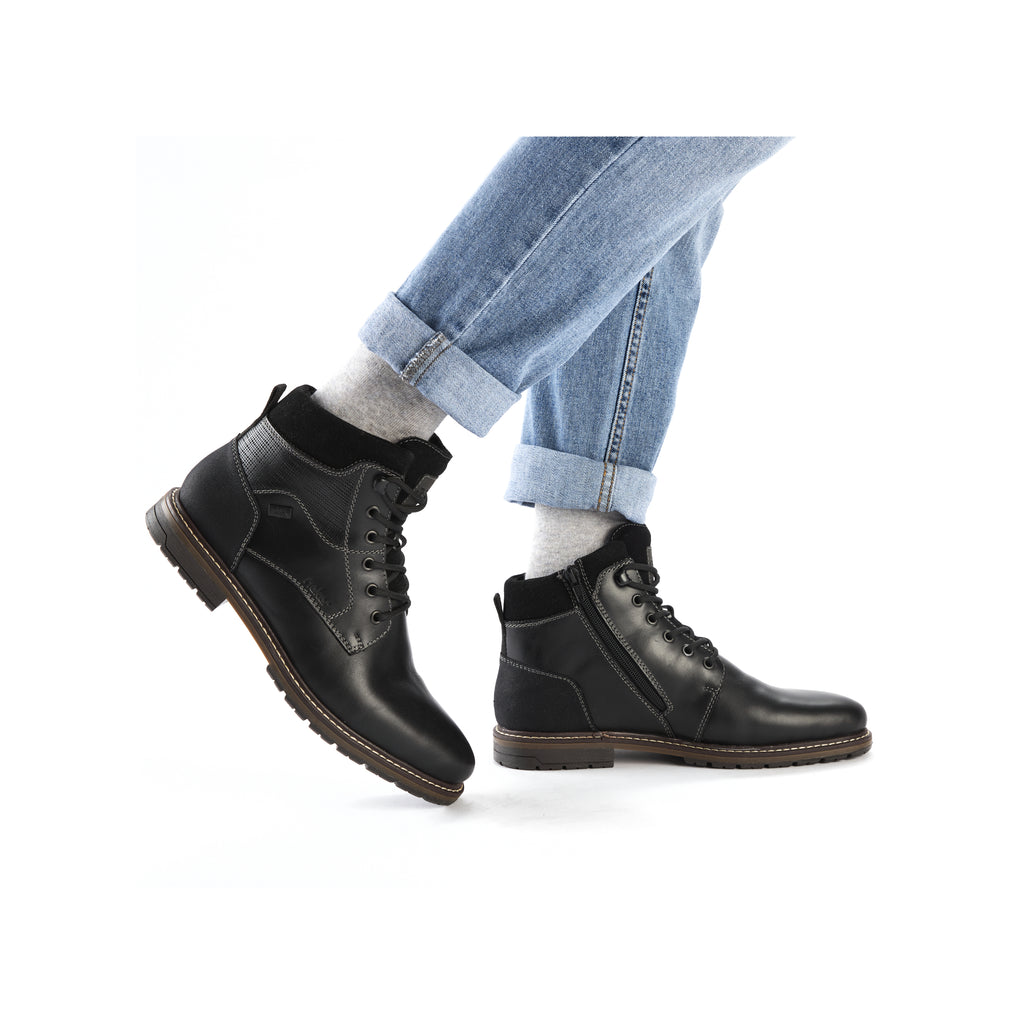 Black Zip Boots for Men | Rieker 13740-00