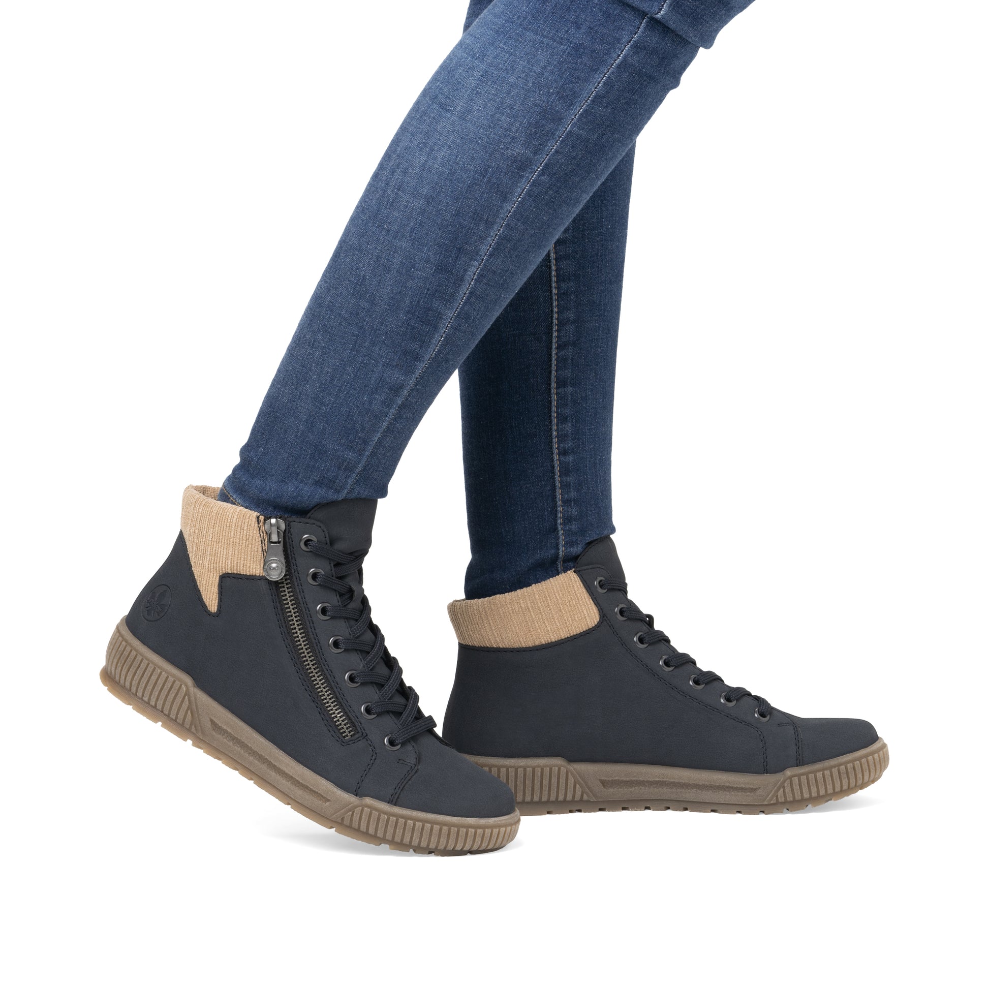 Blue Zip Boots for Women | Rieker N0709-15