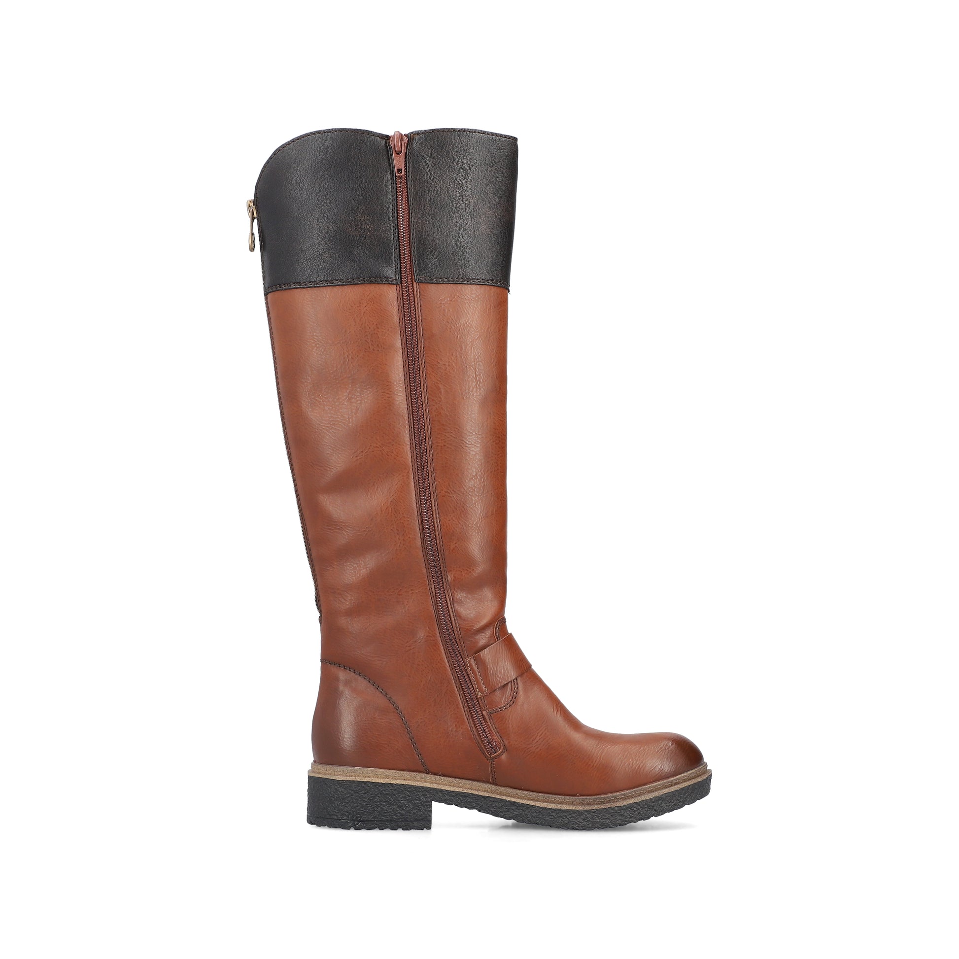 Brown Zip Boots for Women | Rieker Z5092-24