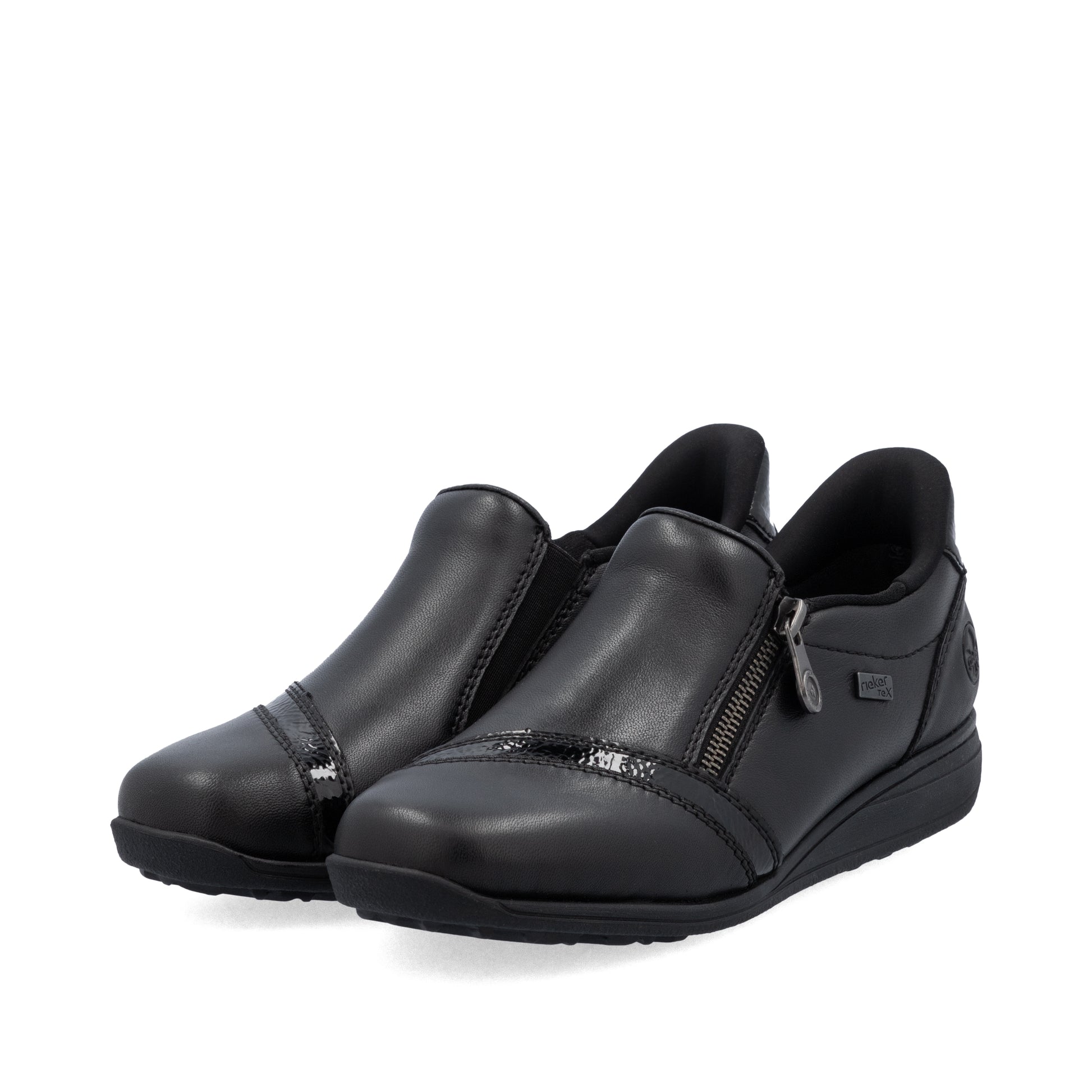 Black Zip Shoes for Women | Rieker 47264-00
