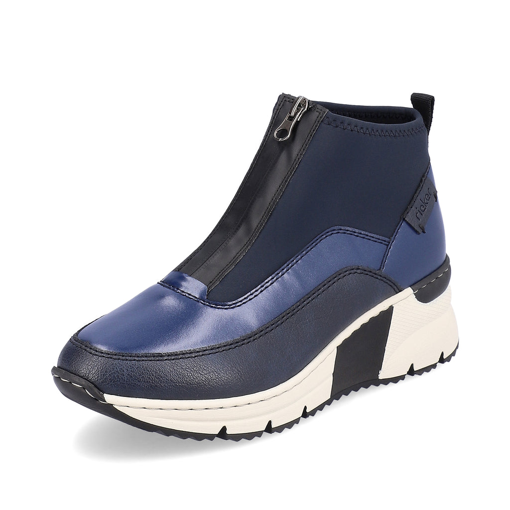 Blue Zip Boots for Women | Rieker N6352-14