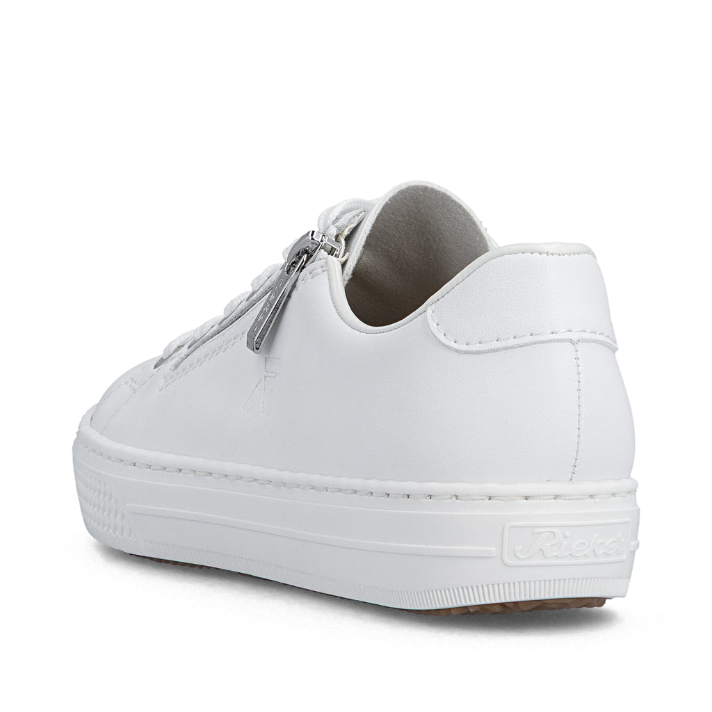 White Zip Shoes for Women | Rieker L59L1-83