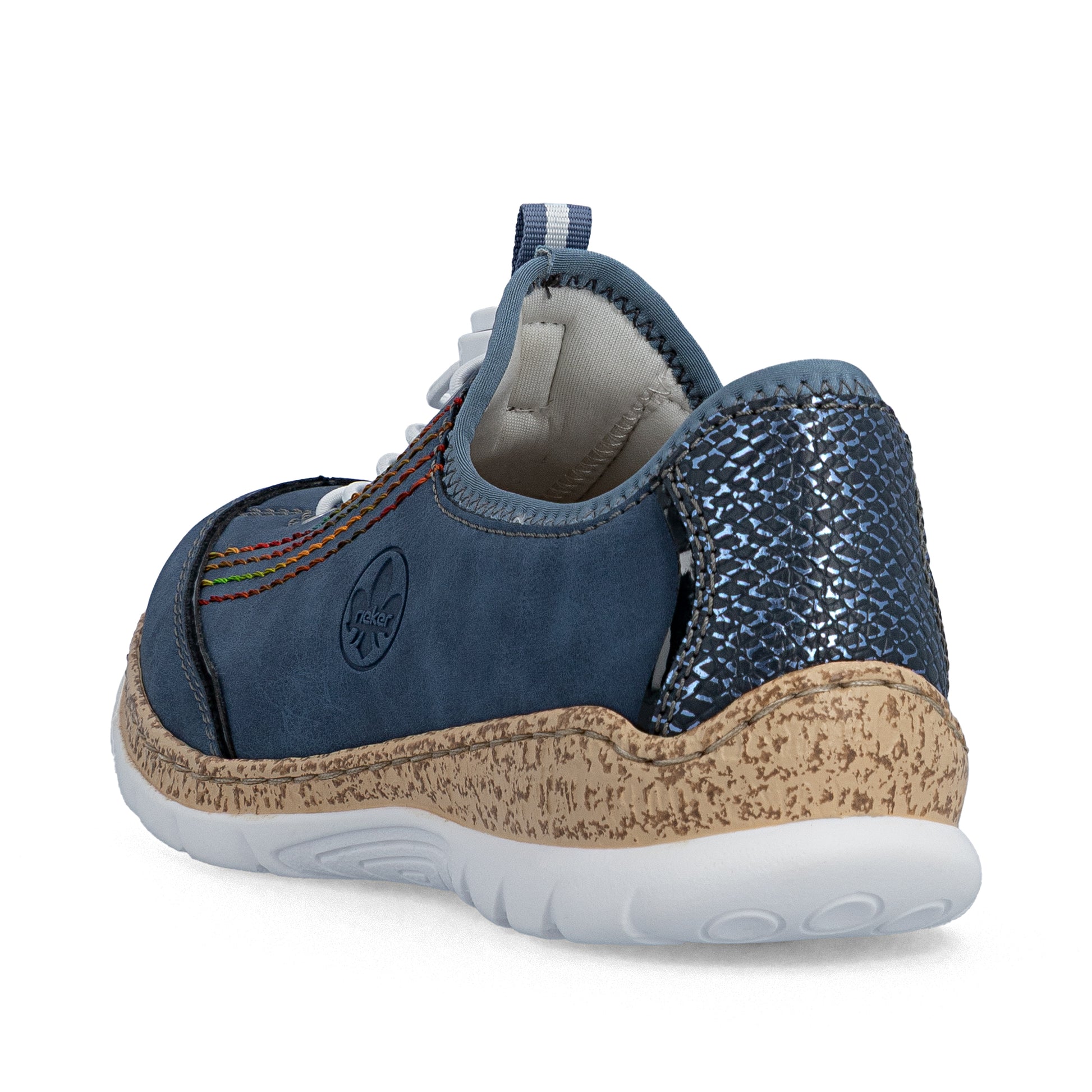 Blue Elasticated Shoes for Women | Rieker N42T0-14