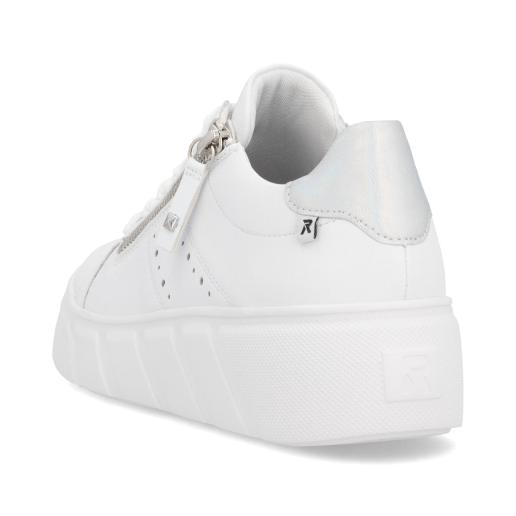White Zip Shoes for Women | Rieker Sport W2605-80