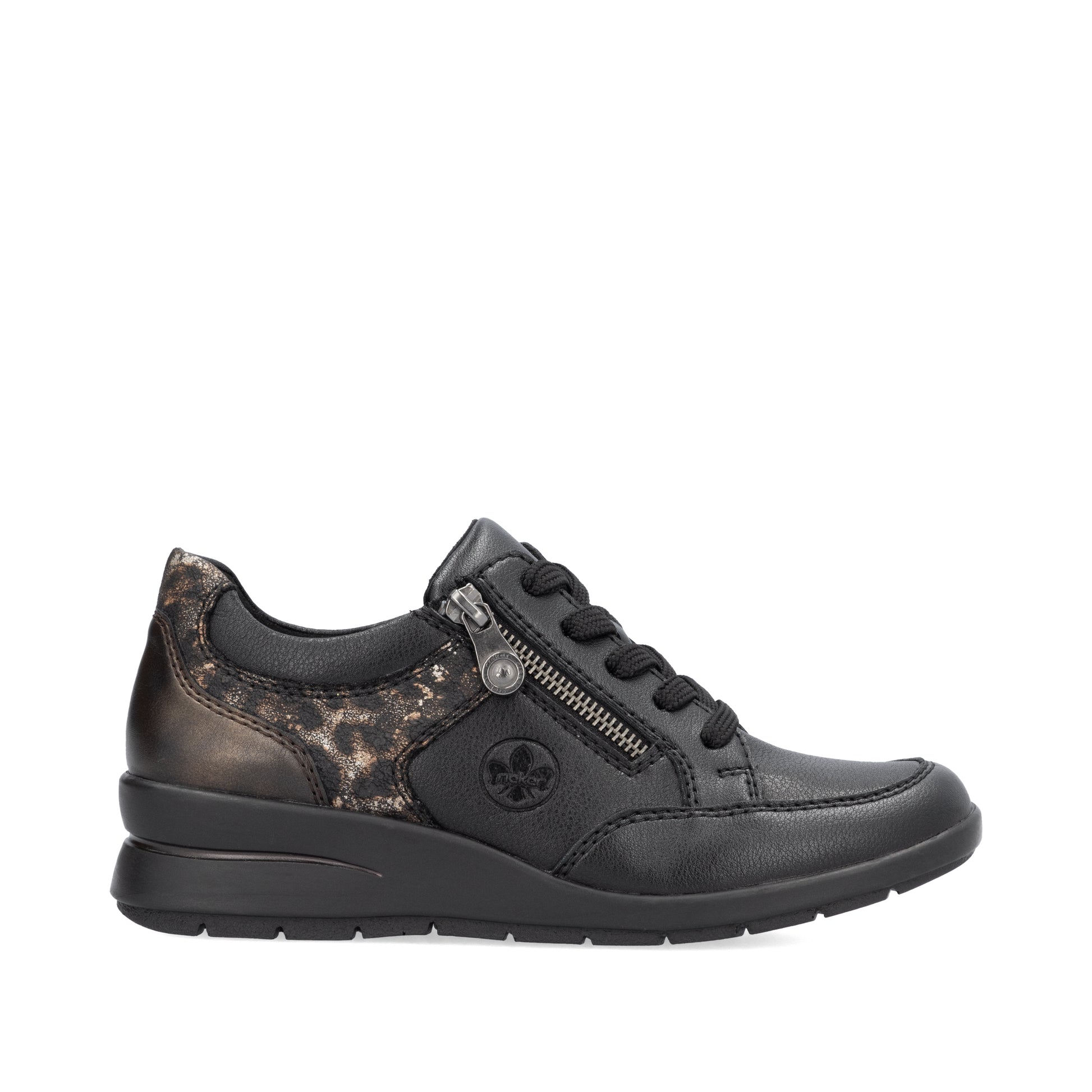 Black Zip Shoes for Women | Rieker L4801-00