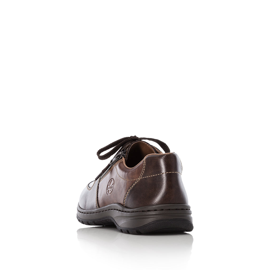 Brown Zip Shoes for Men | Rieker 03329-25