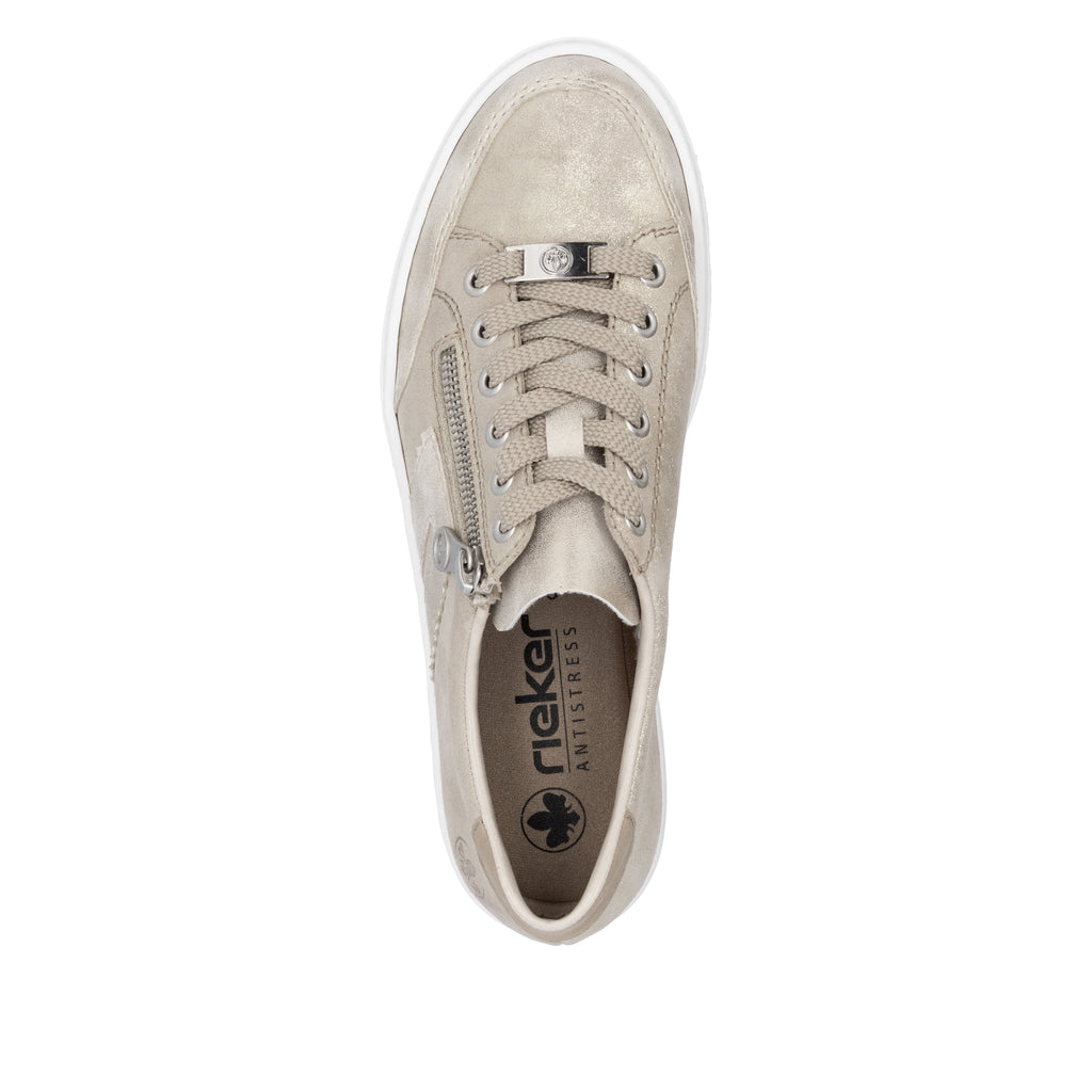 Beige Zip Shoes for Women | Rieker L5903-62