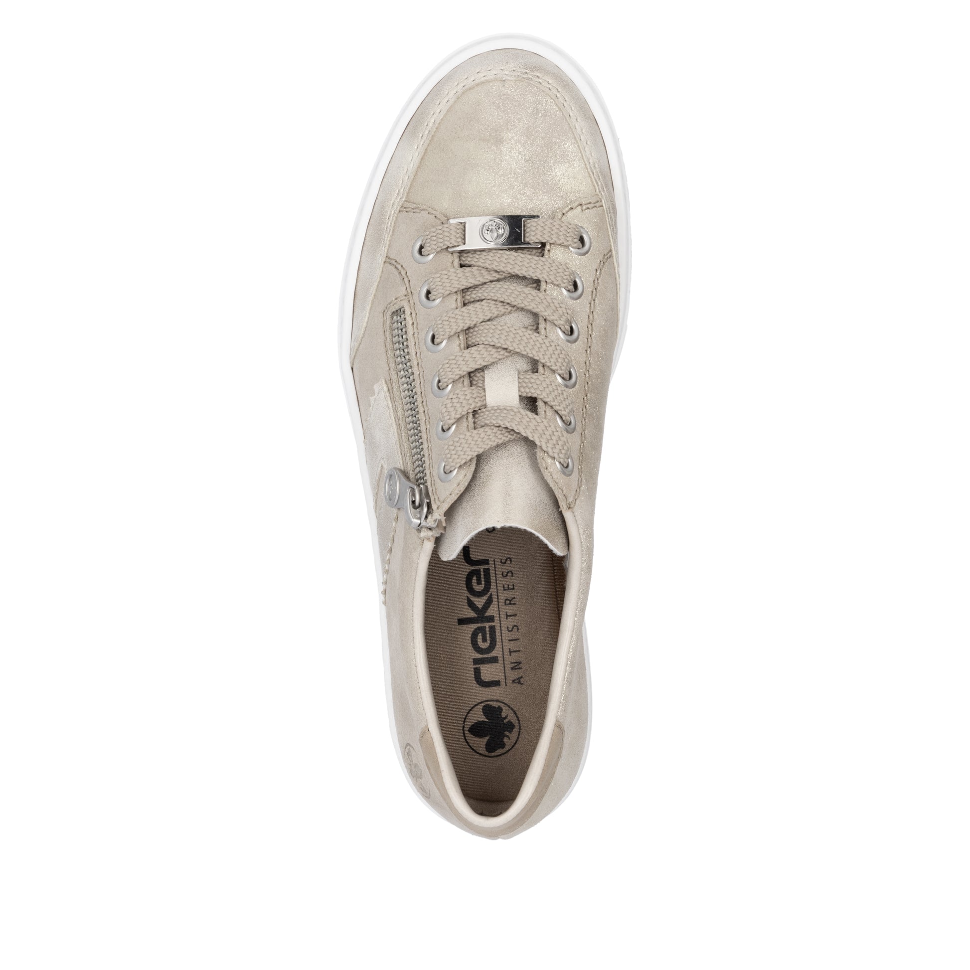 Beige Zip Shoes for Women | Rieker L5903-62