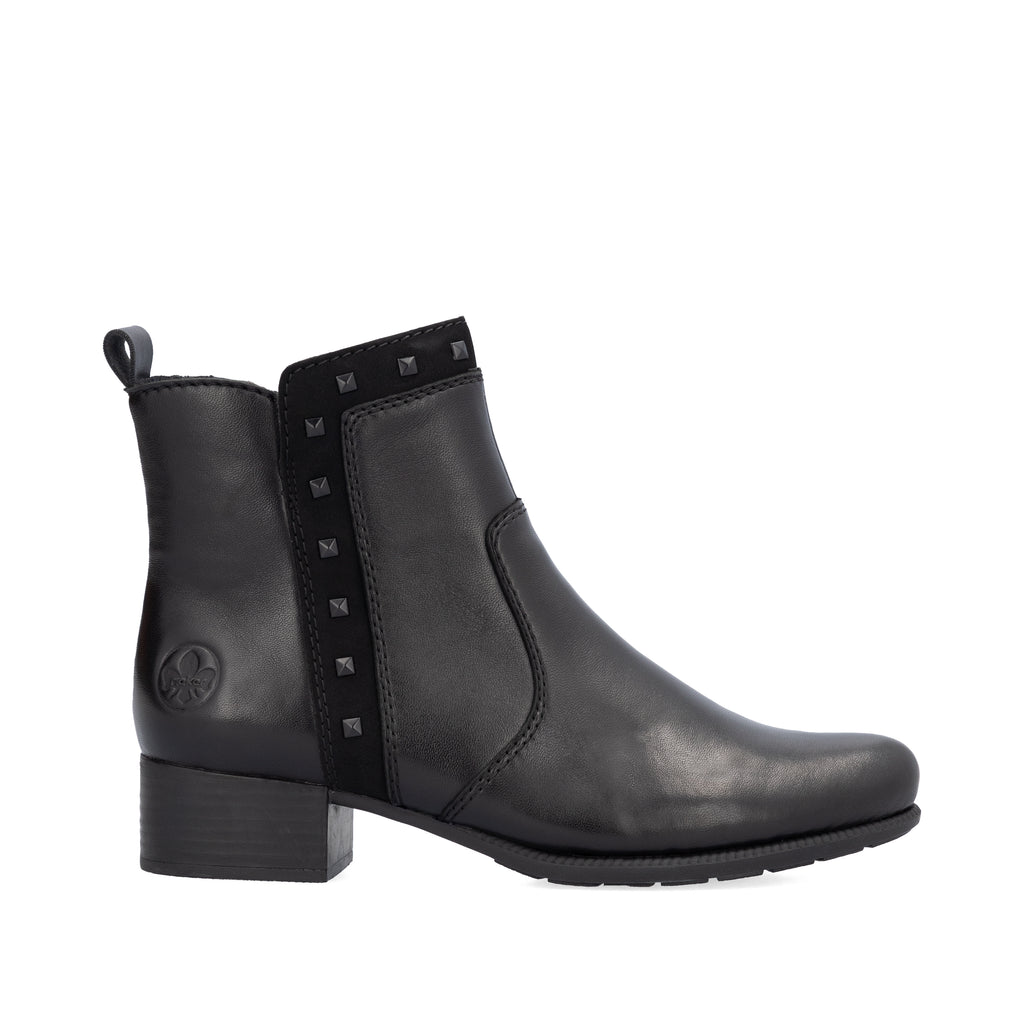 Black Zip Boots for Women | Rieker 78657-00