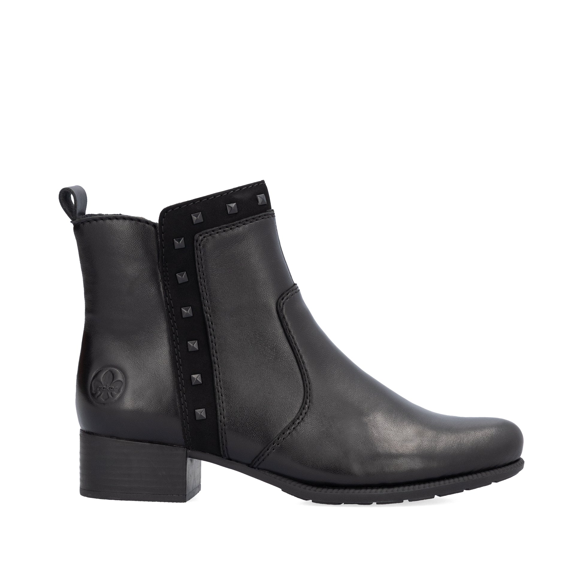 Black Zip Boots for Women | Rieker 78657-00