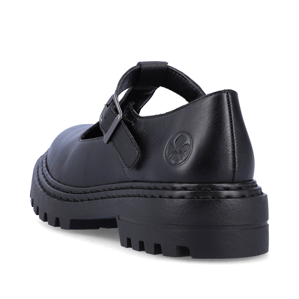 Black Buckle Shoes for Women | Rieker Z9664-00