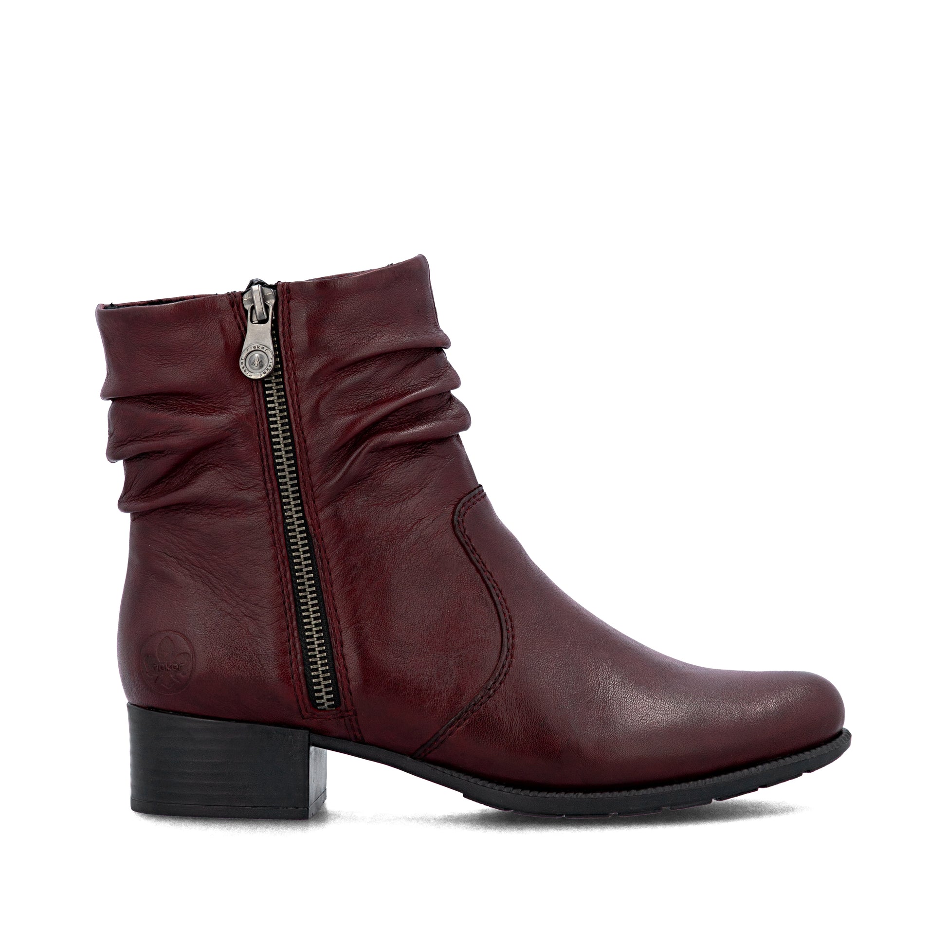 Red Zip Boots for Women | Rieker 78656-35