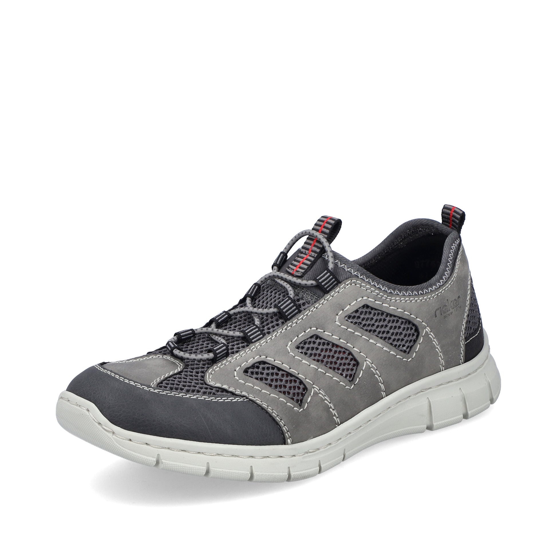 Grey Elasticated Shoes for Men | Rieker B7762-45