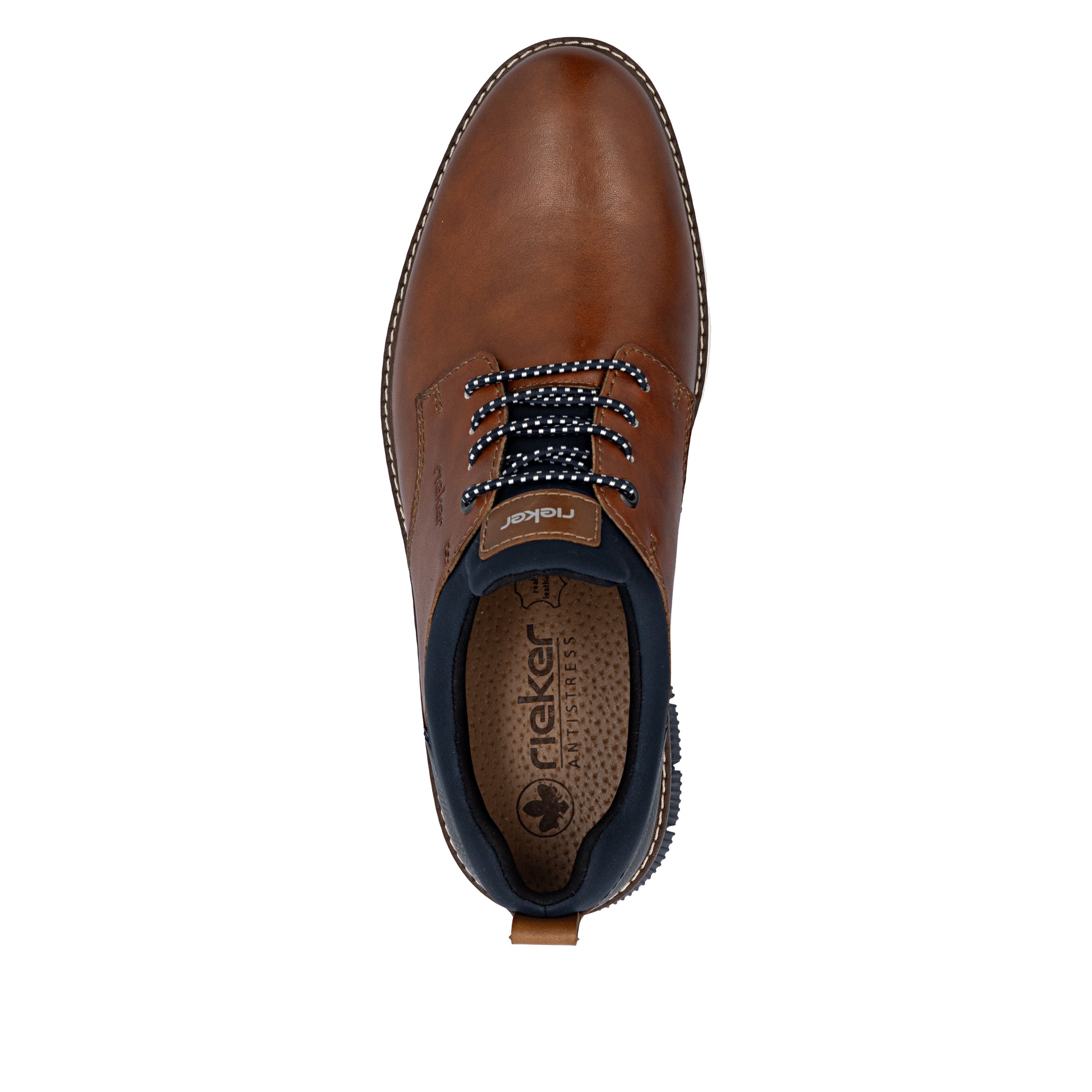 Brown Elasticated Shoes for Men | Rieker 14454-22