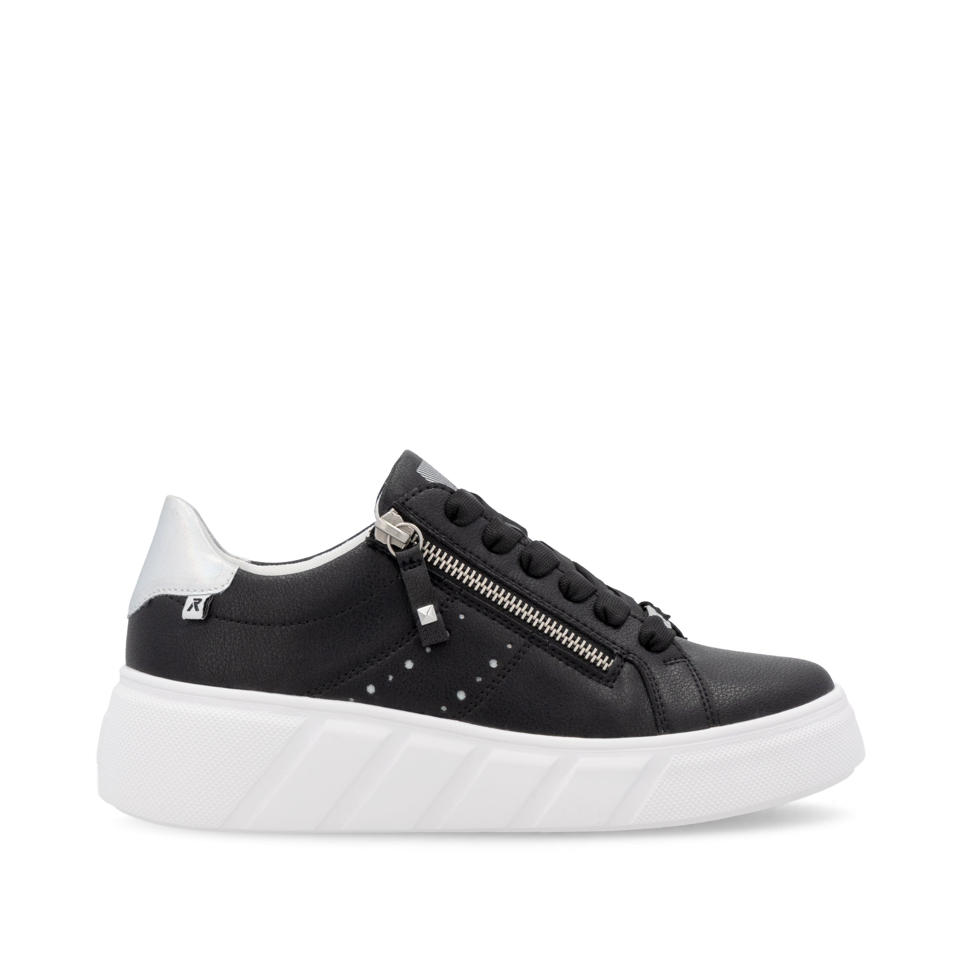 Black Zip Shoes for Women | Rieker W2605-00