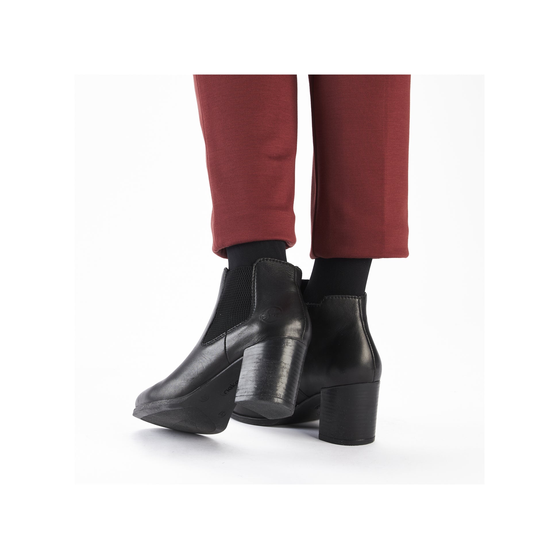 Black Zip Boots for Women | Rieker 50194-00