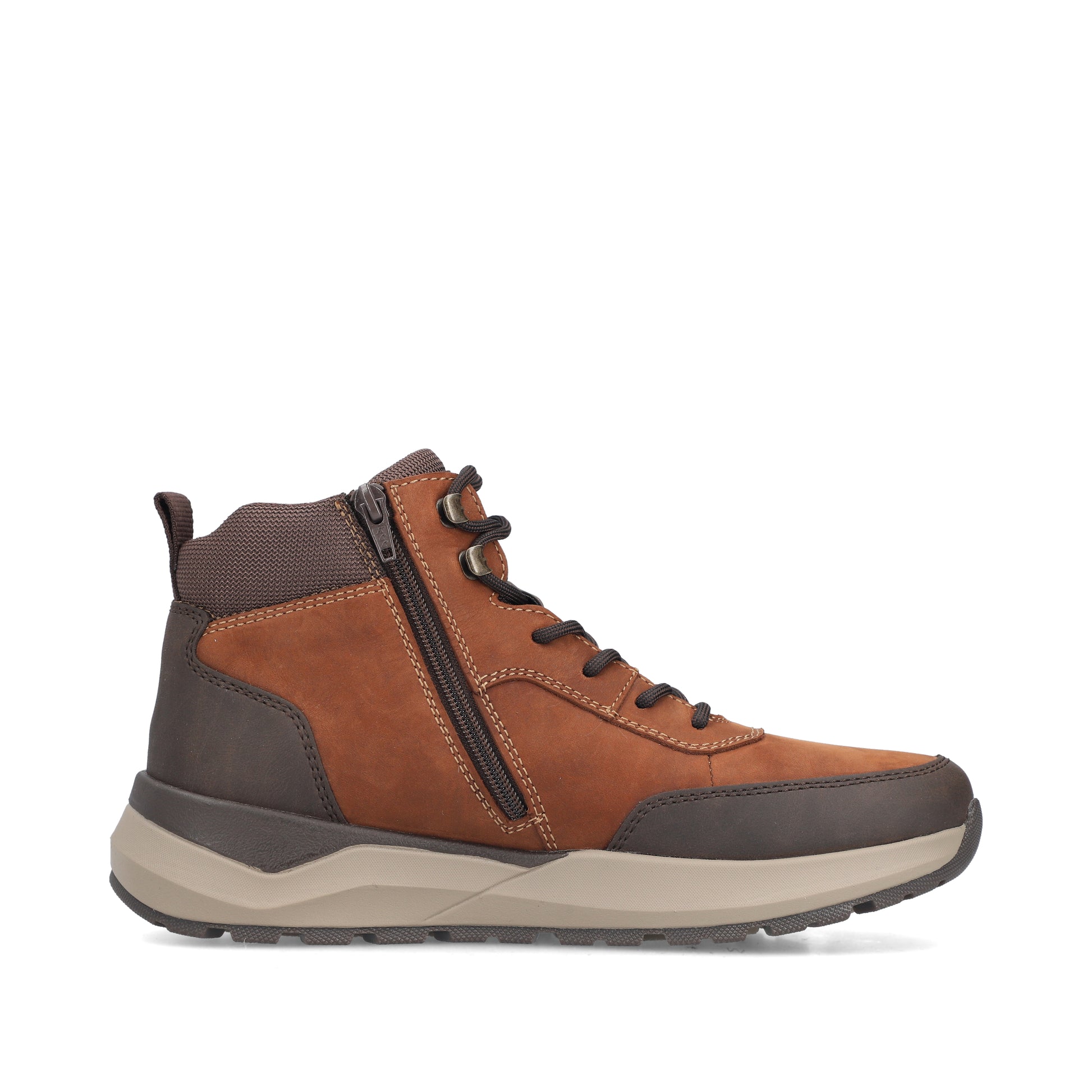 Brown Zip Boots for Men | Rieker 06030-24