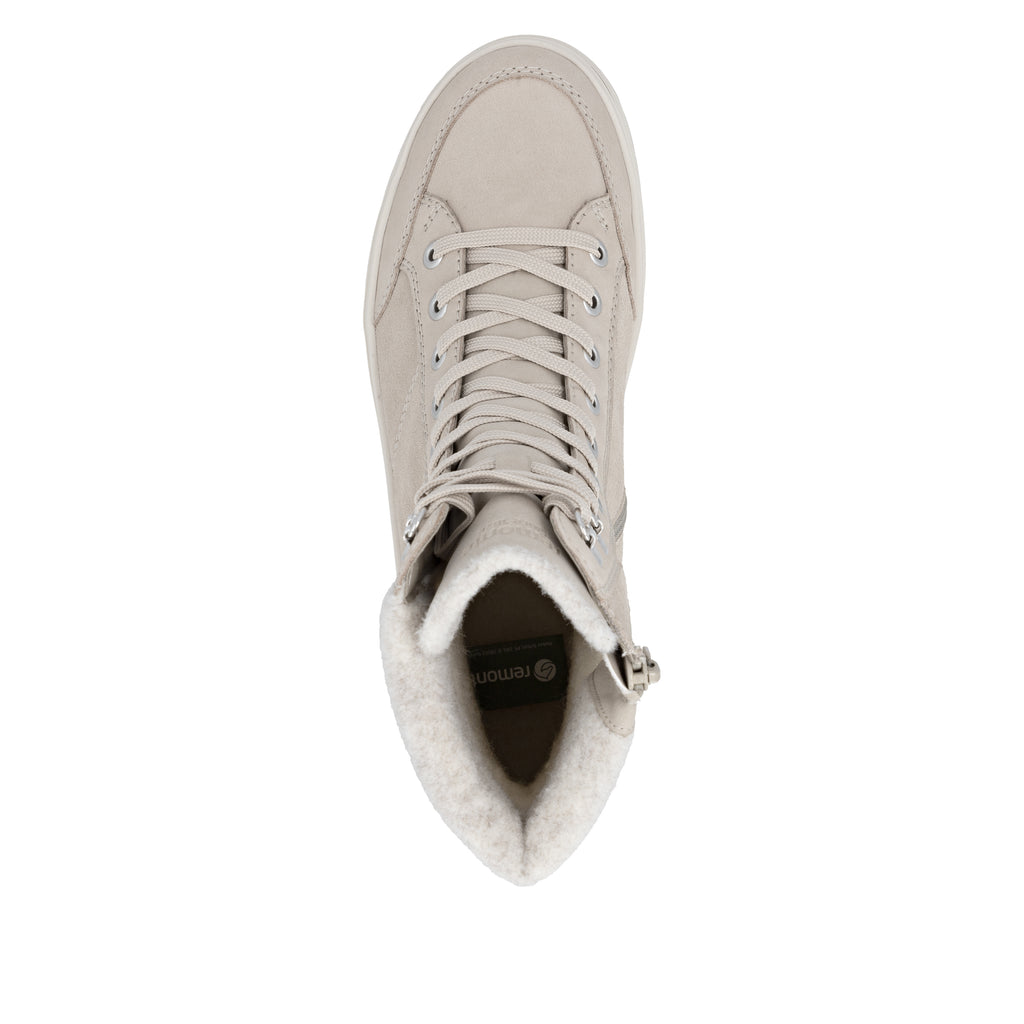 Beige Zip Boots for Women | Remonte D2U70-62