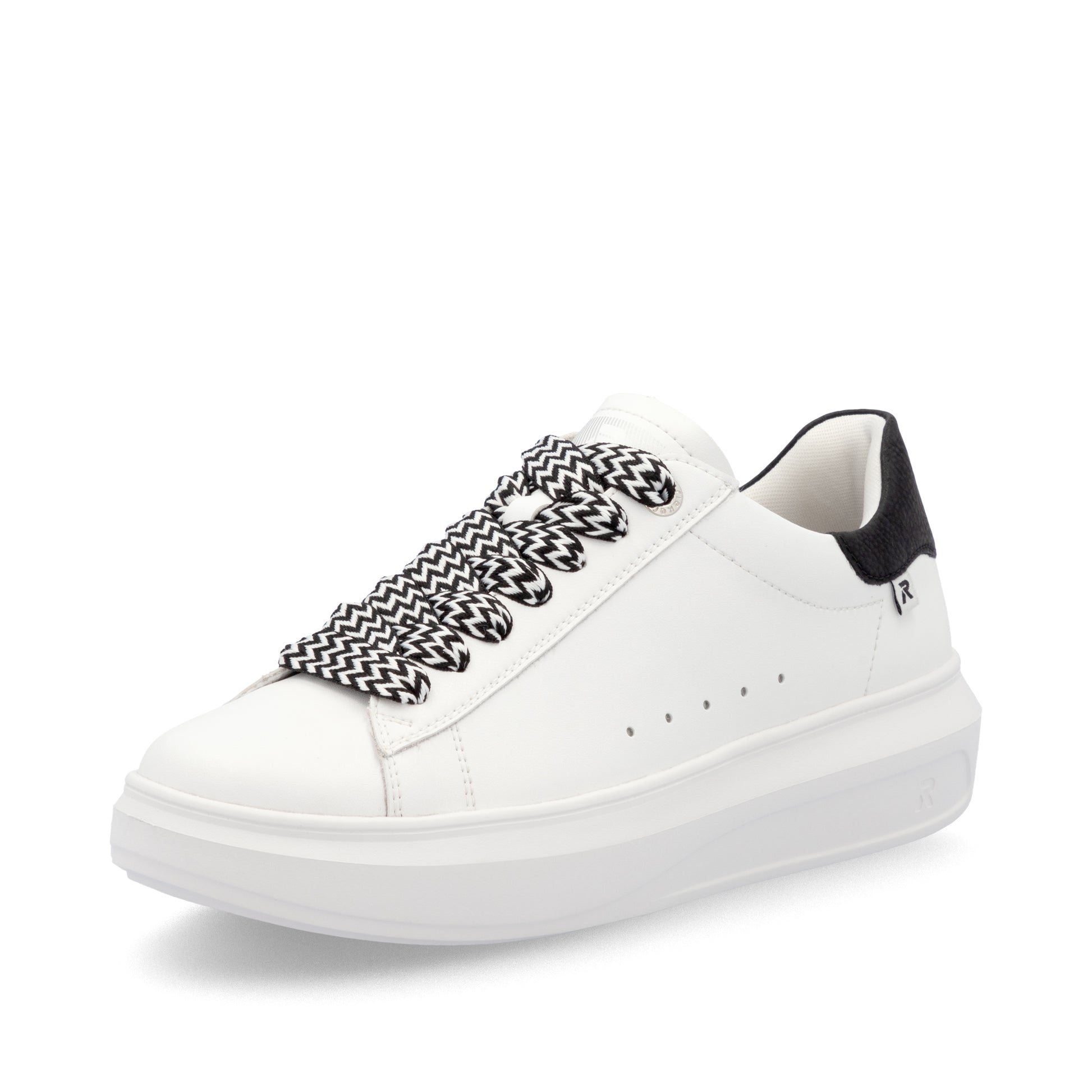 White Elasticated Shoes for Women | Rieker W1201-80