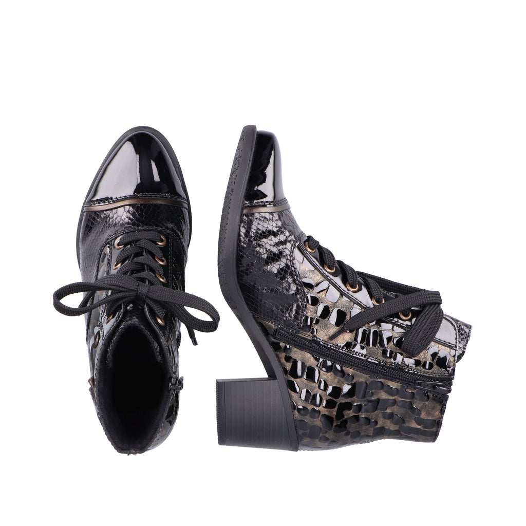 Black Zip Boots for Women | Rieker Y2032-00