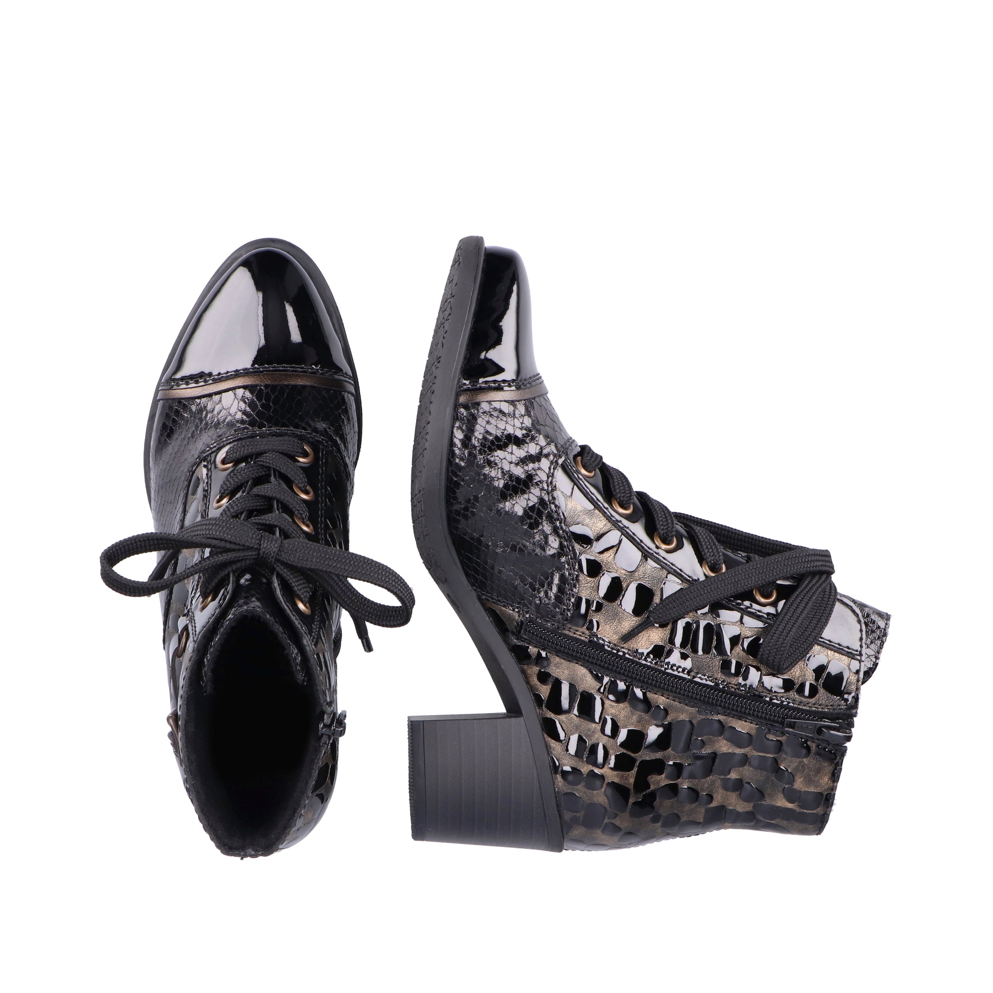 Black Zip Boots for Women | Rieker Y2032-00