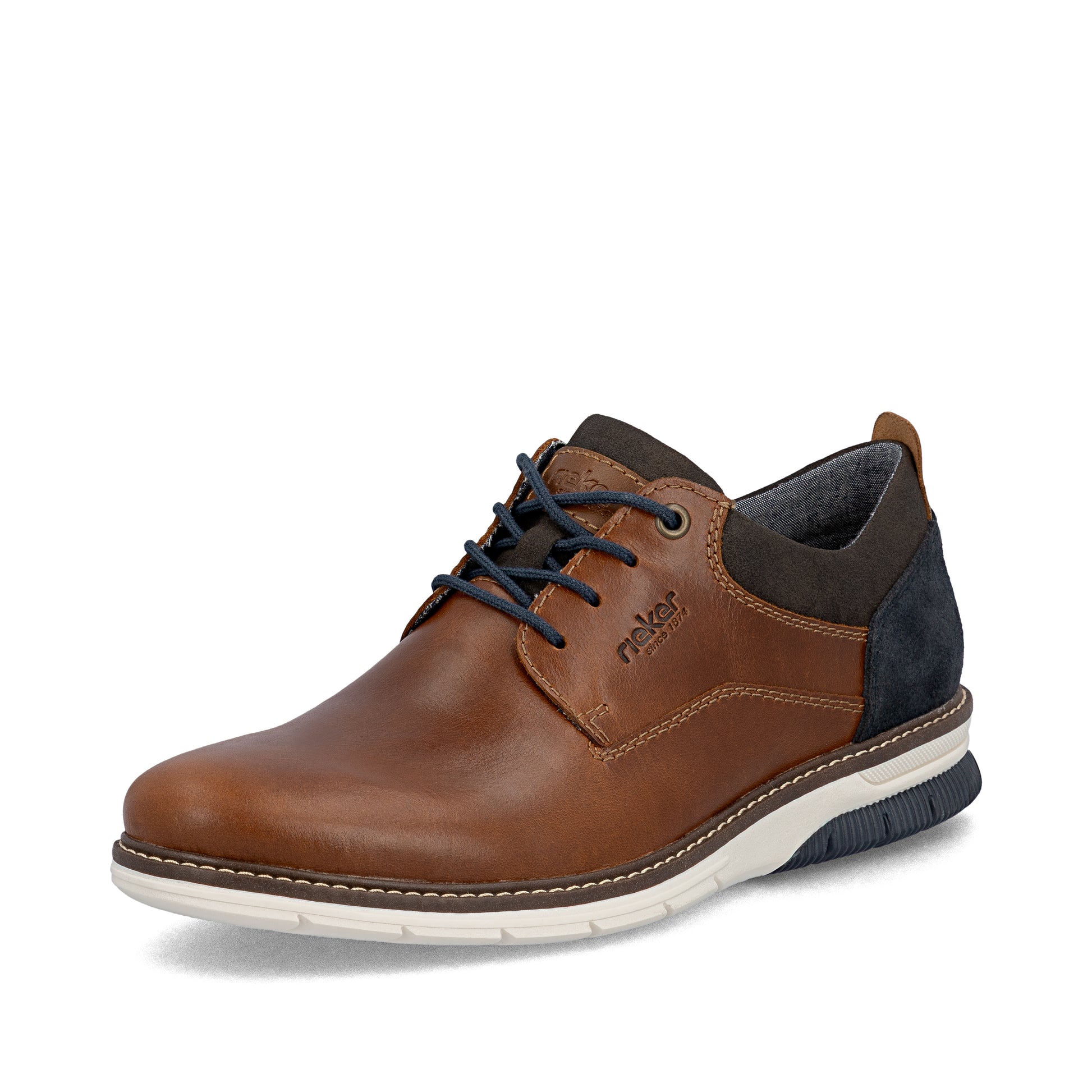 Brown Elasticated Shoes for Men | Rieker 14405-24