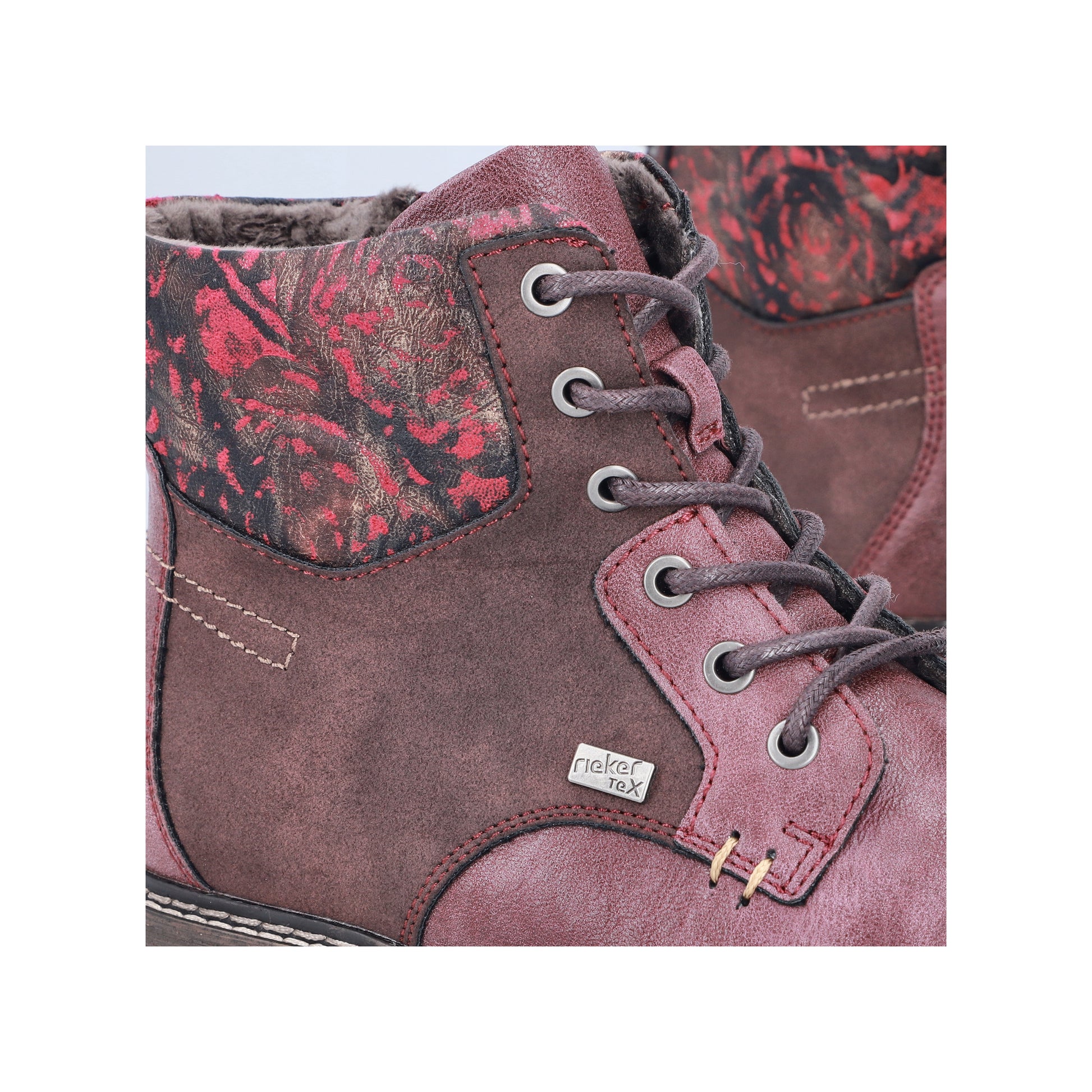 Red Zip Boots for Women | Rieker 94712-35