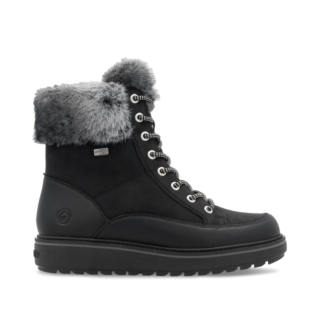 Black Zip Boots for Women | Remonte D0U78-03