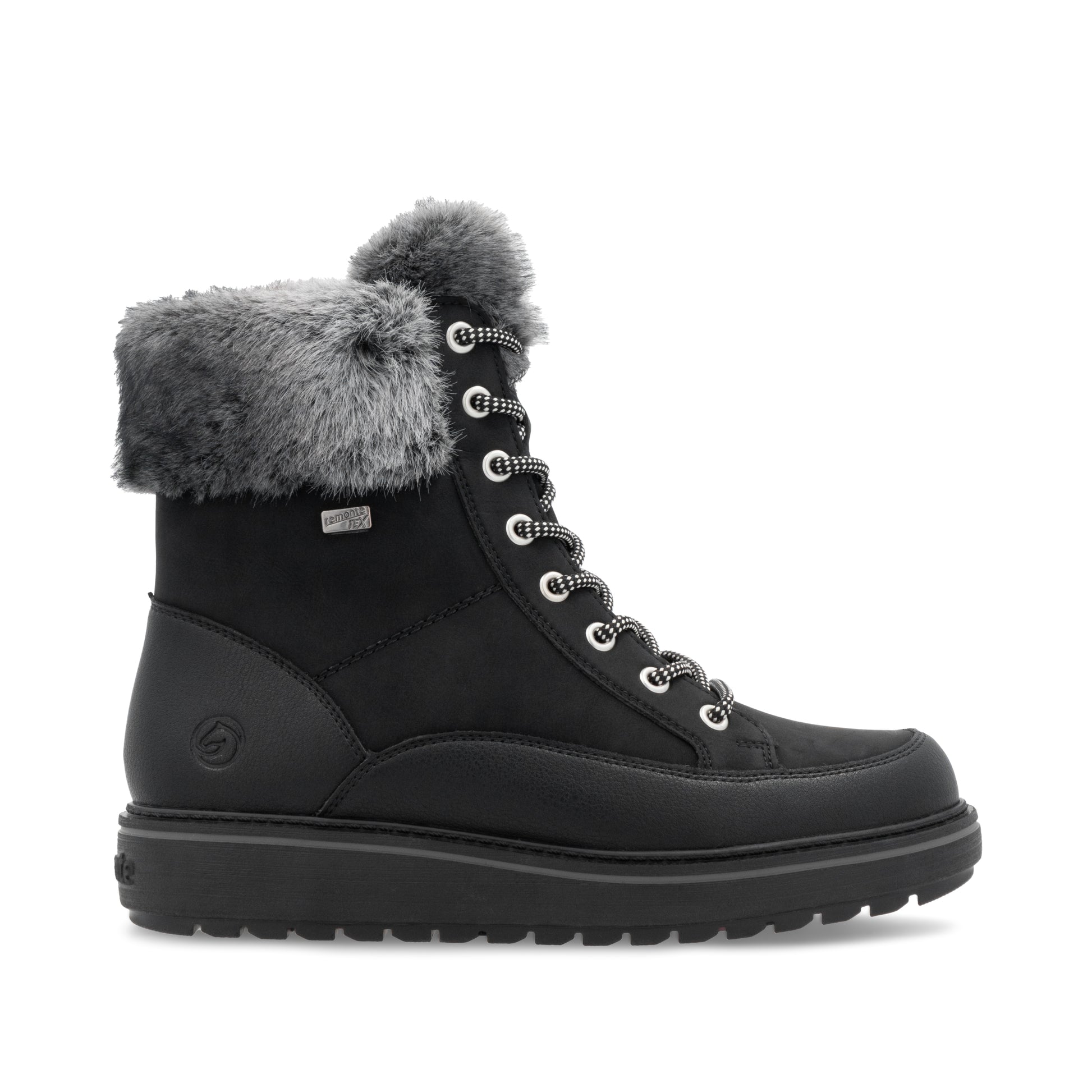 Black Zip Boots for Women | Remonte D0U78-03