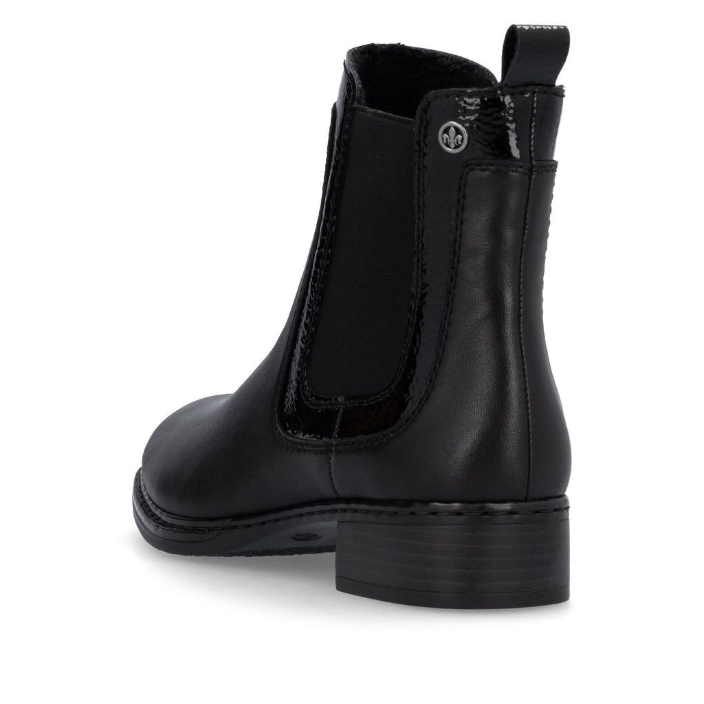 Black Elasticated Boots for Women | Rieker 73457-00