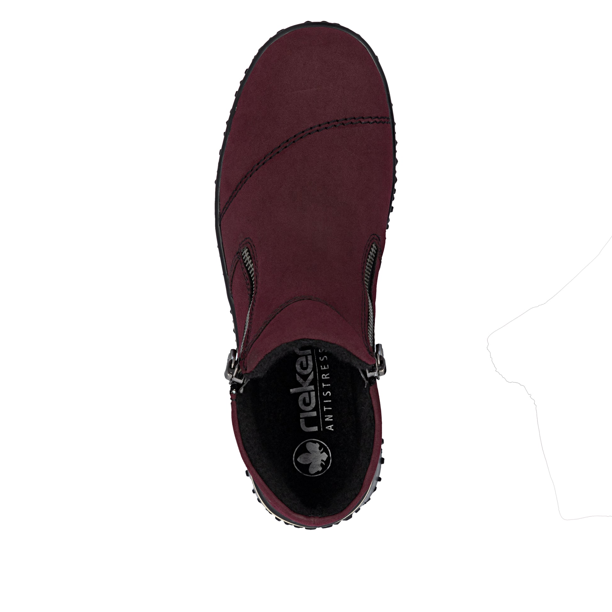 Red Zip Boots for Women | Rieker Z4265-35