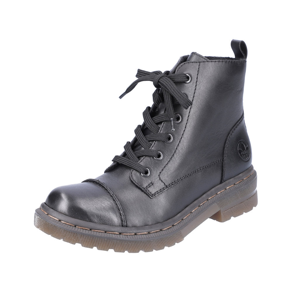 Black Zip Boots for Women | Rieker 78202-00